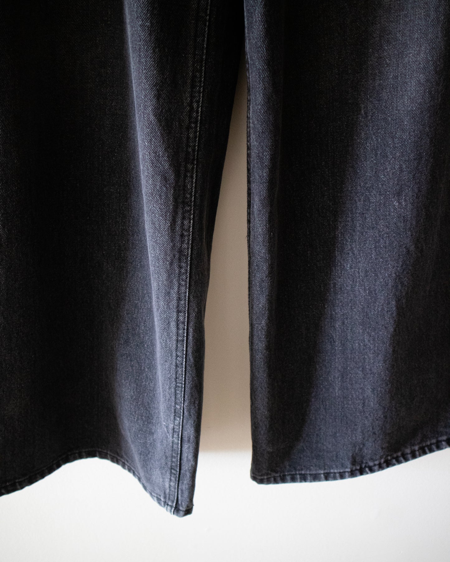 (Autumn) Grey Wide Denim Pants