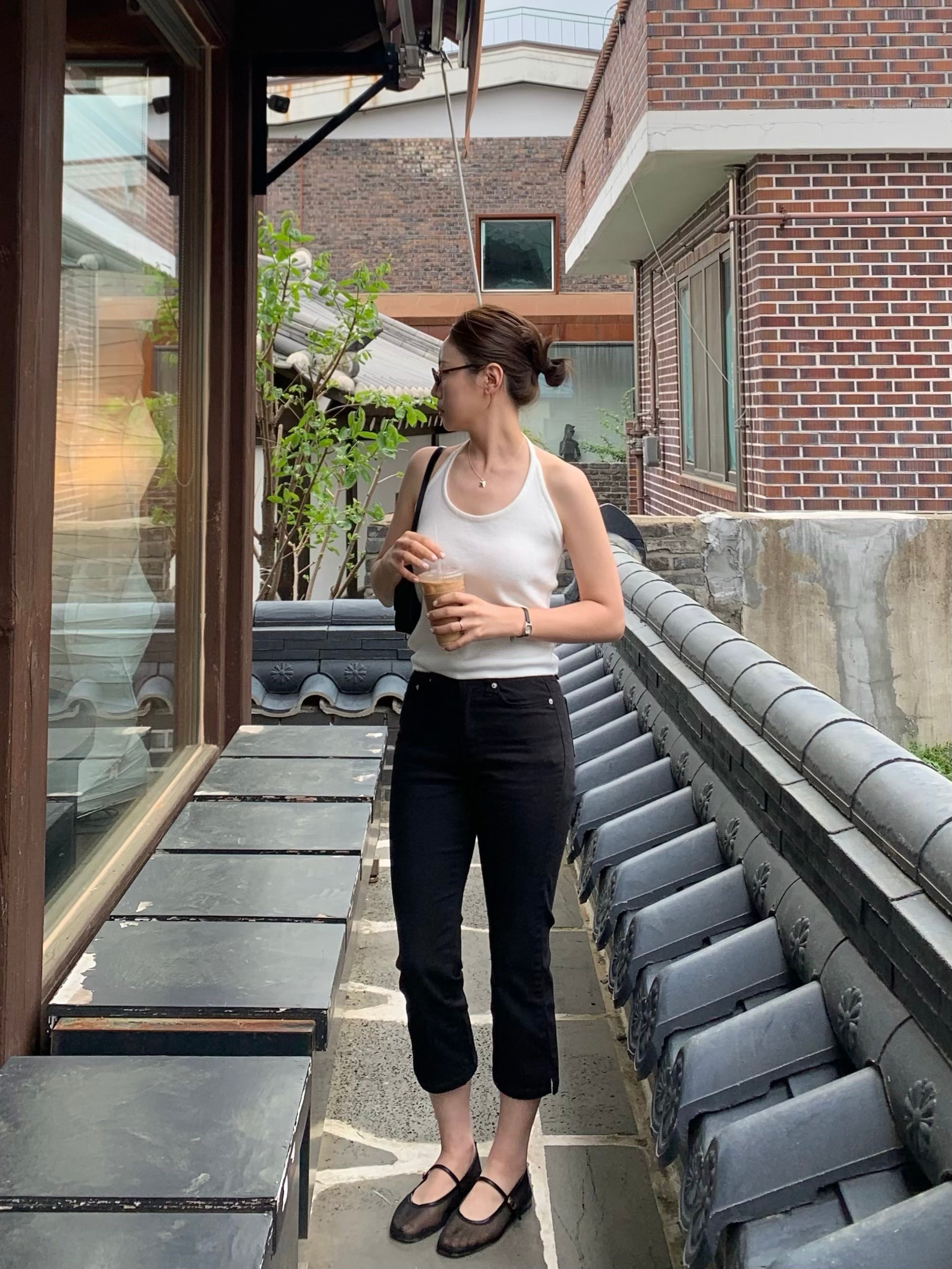 Soft Halter Neck Knit Top