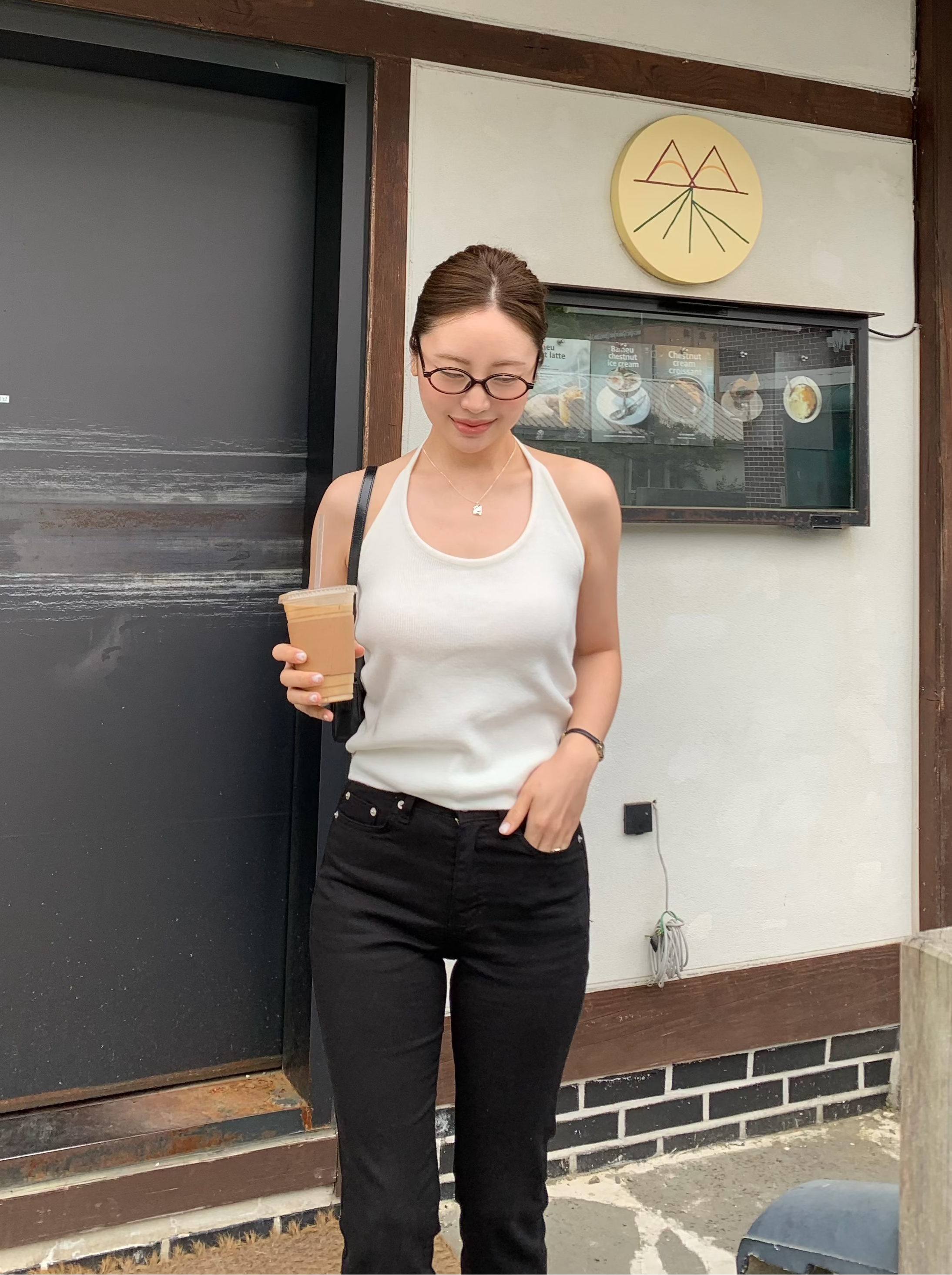 Soft Halter Neck Knit Top