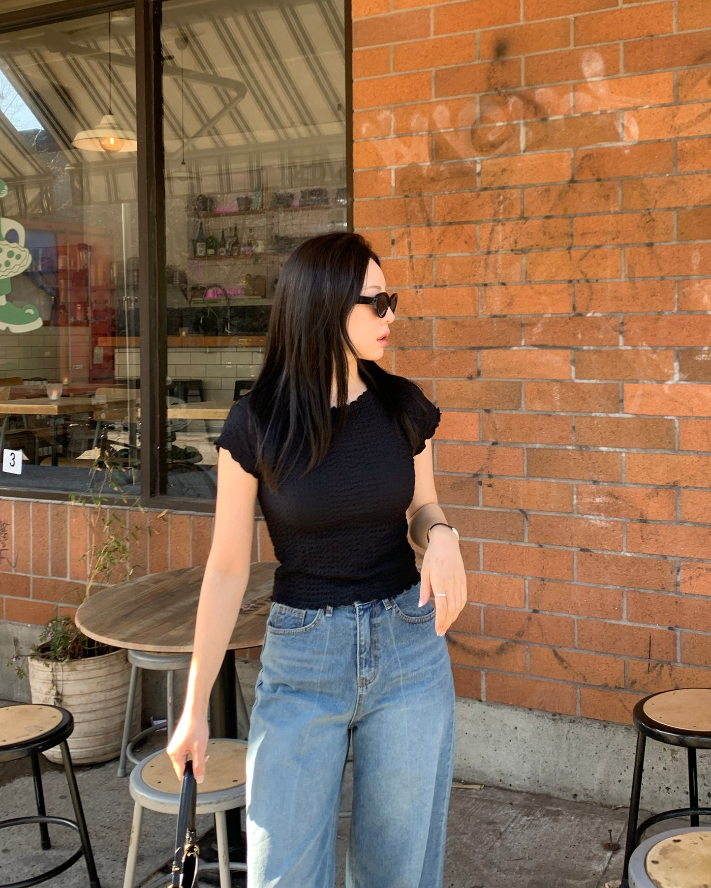 Crinkled T-shirt