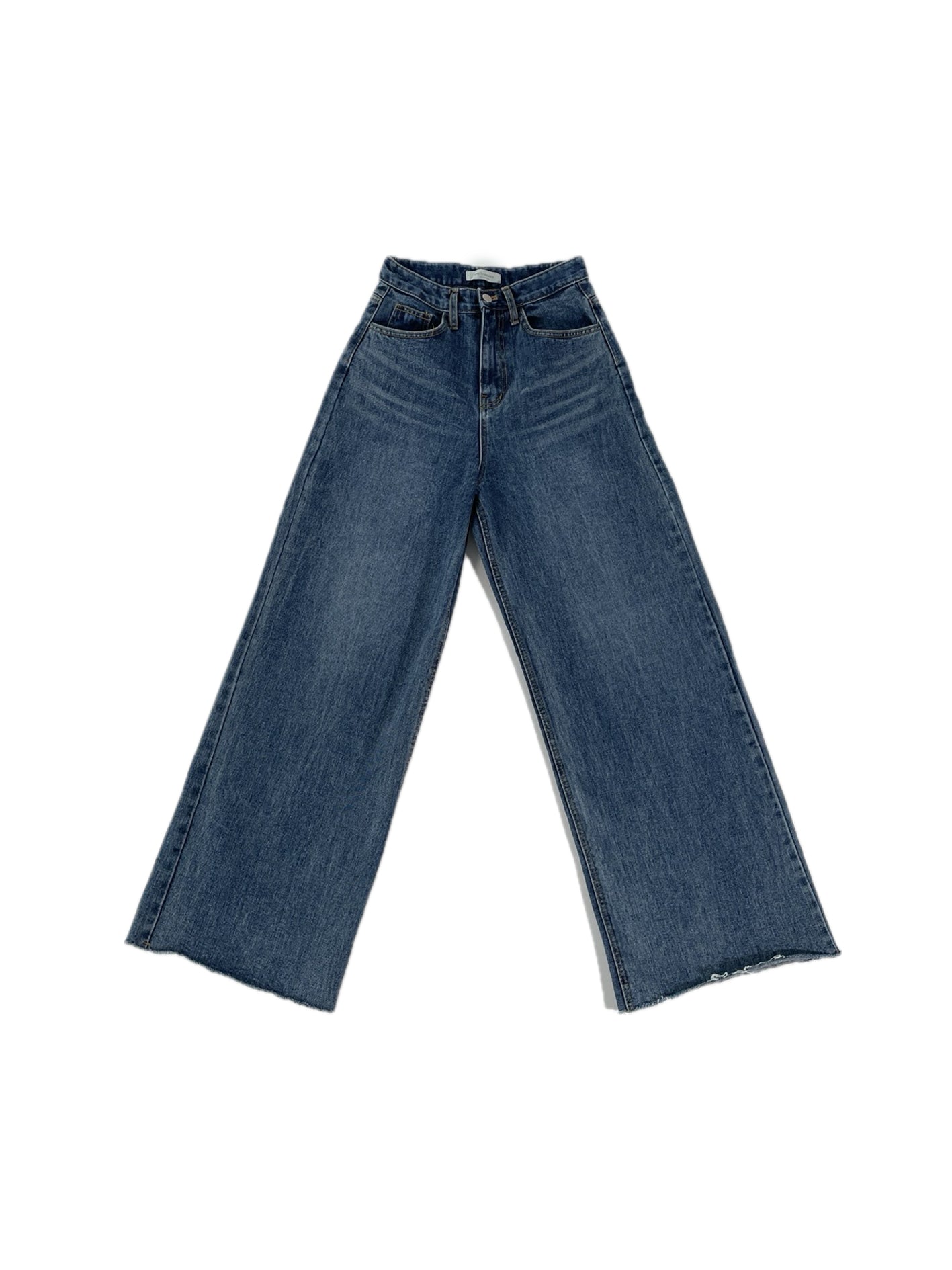 Dark-blue Wide Denim