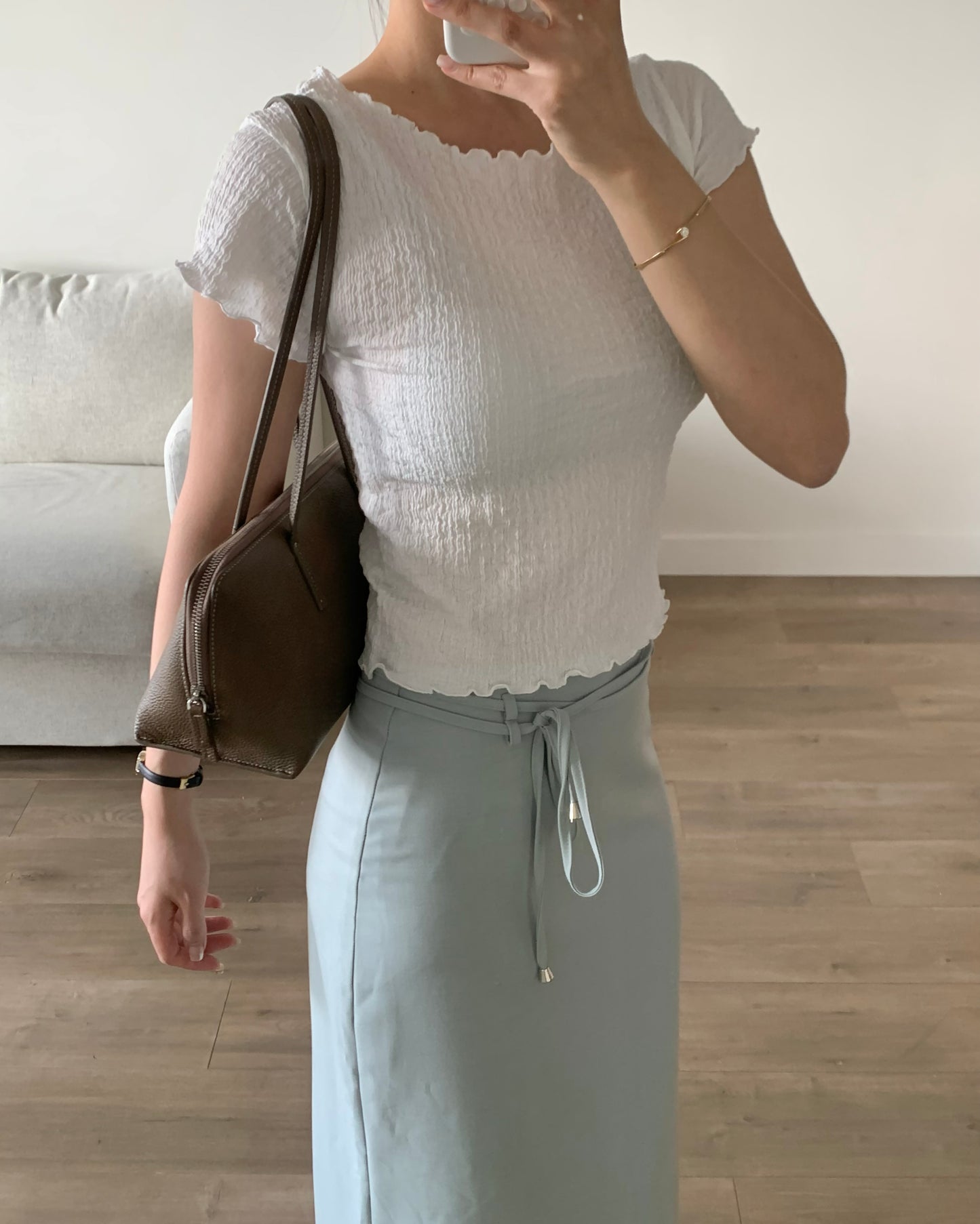 Crinkled T-shirt