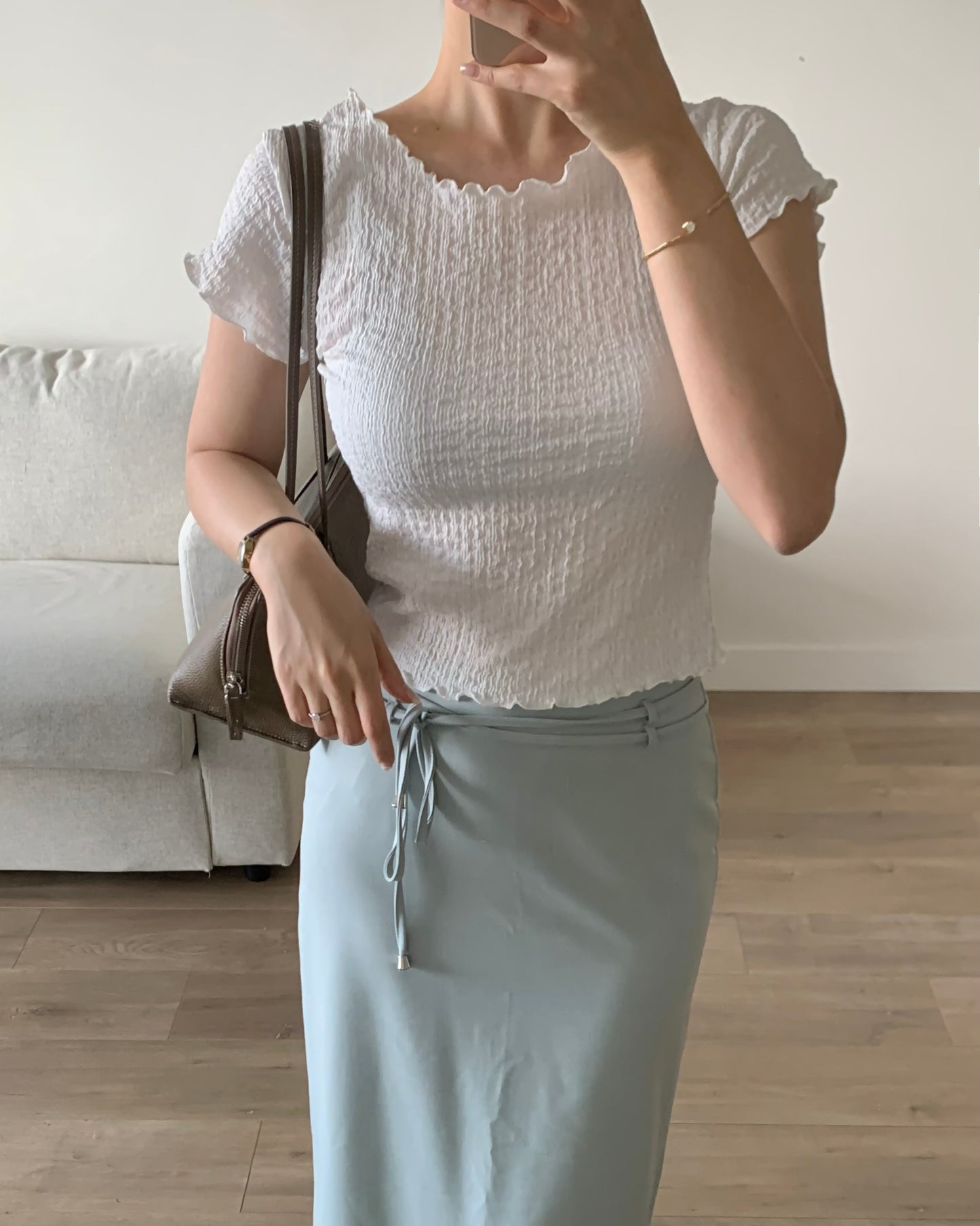 Crinkled T-shirt