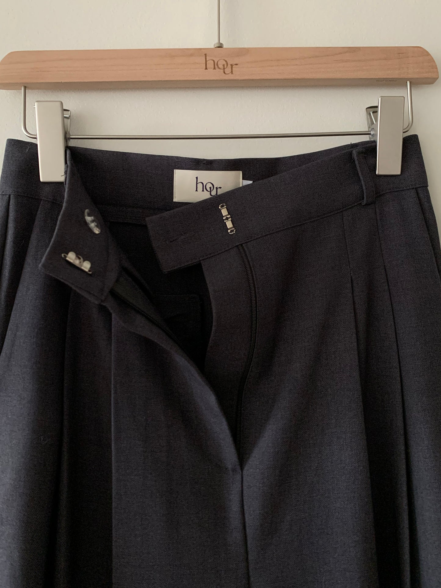 Winter Pin-tuck Wide Trouser