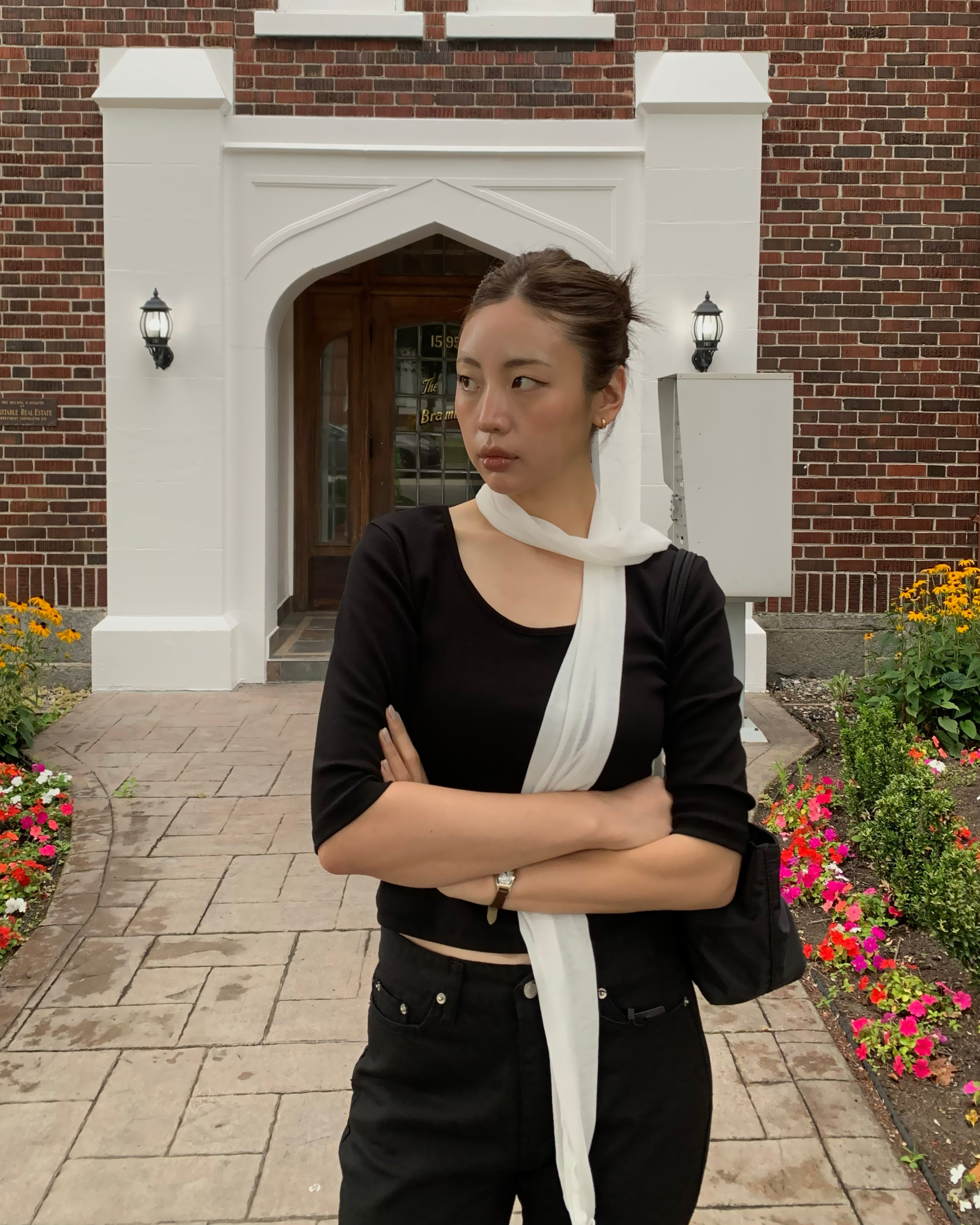 U- neckline T-shirt