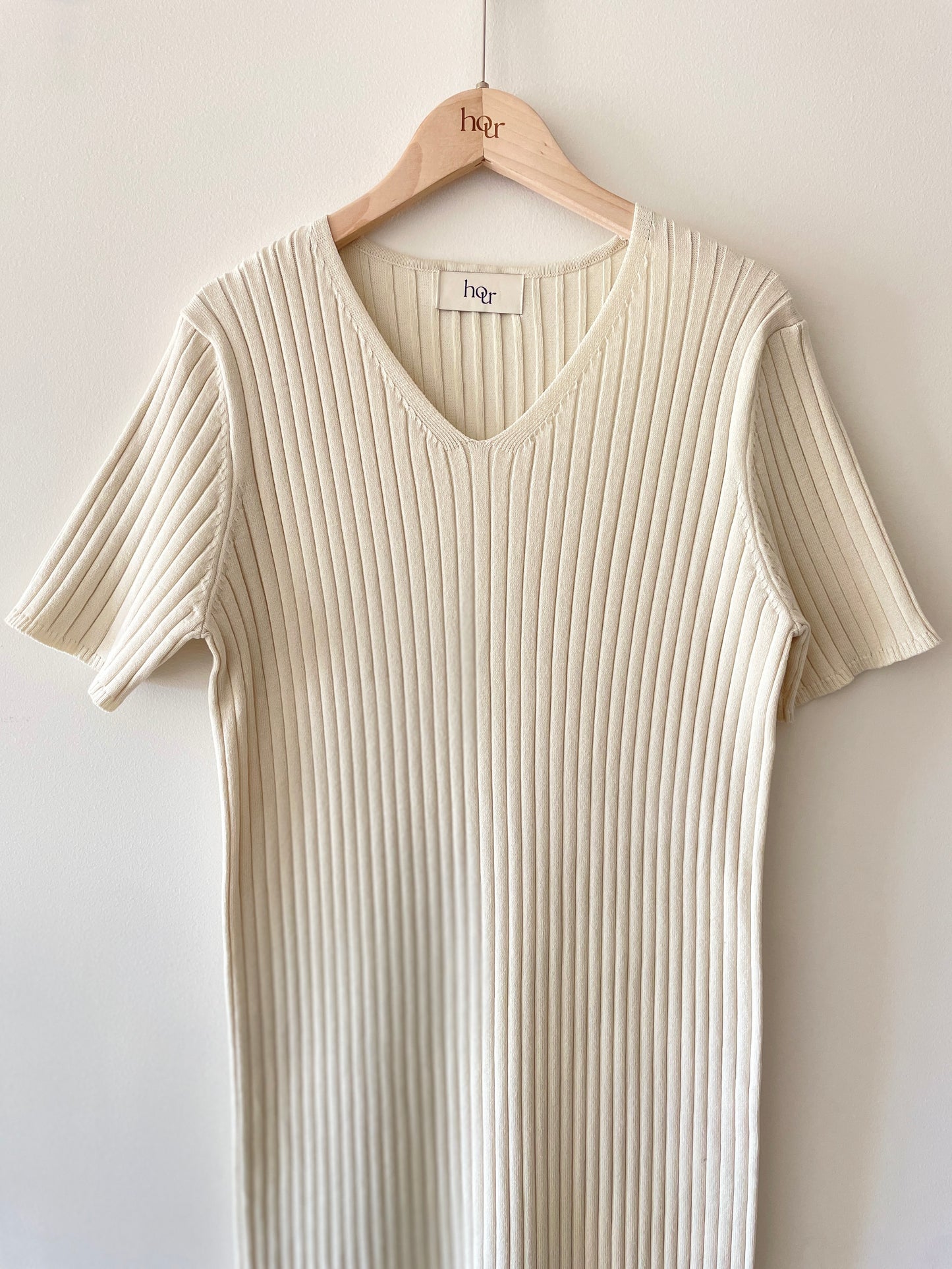 V-neckline Long Dress