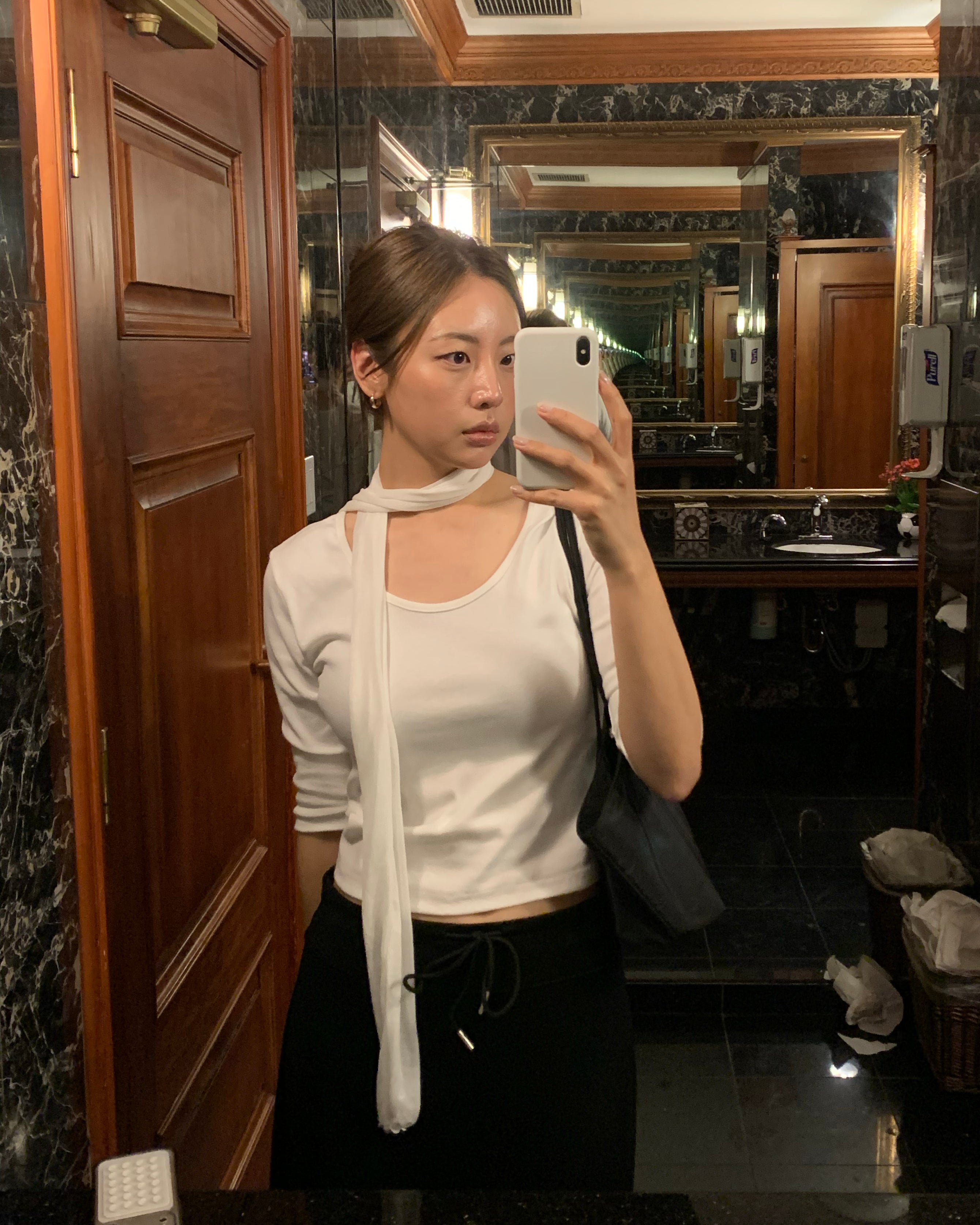 U- neckline T-shirt