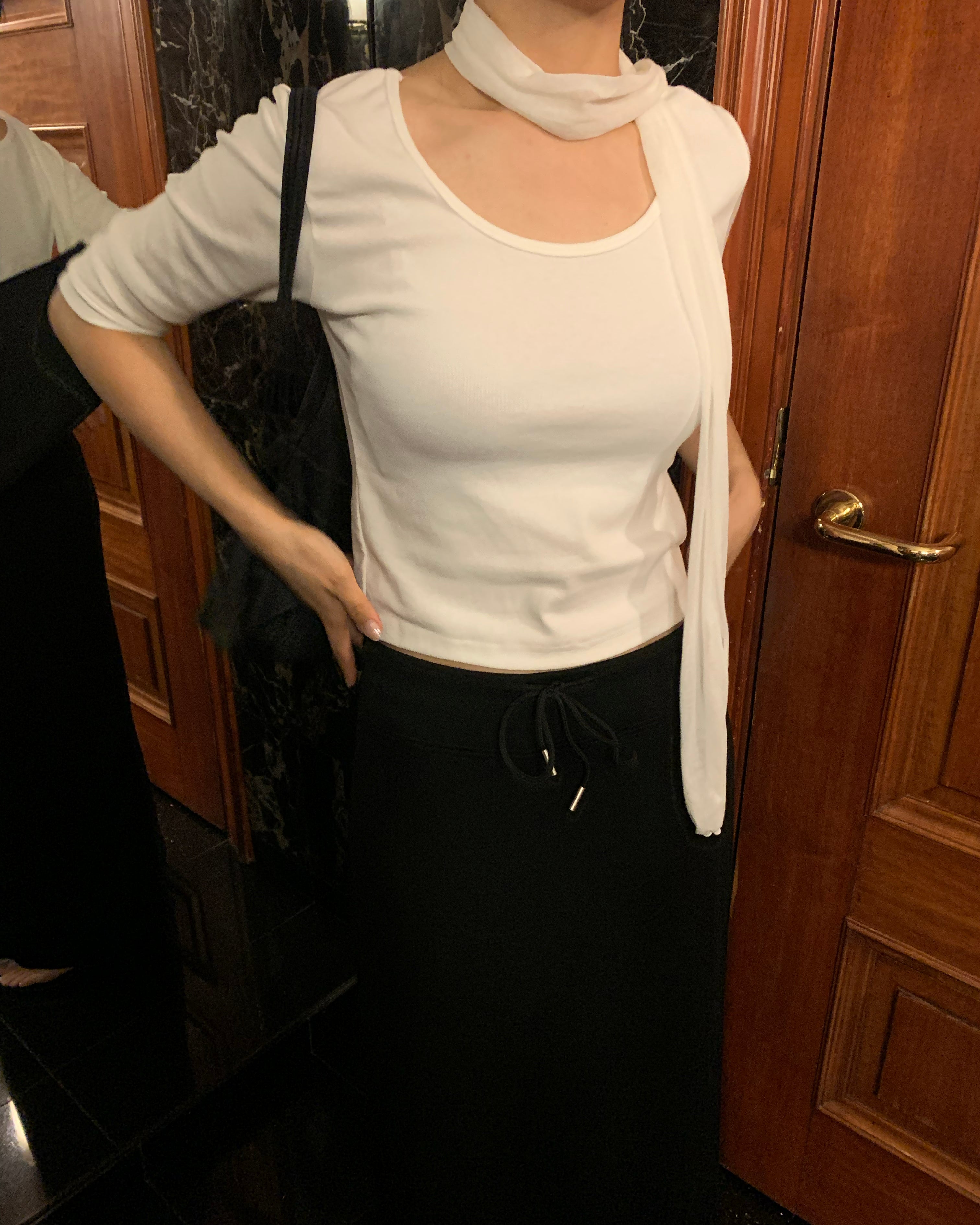 U- neckline T-shirt