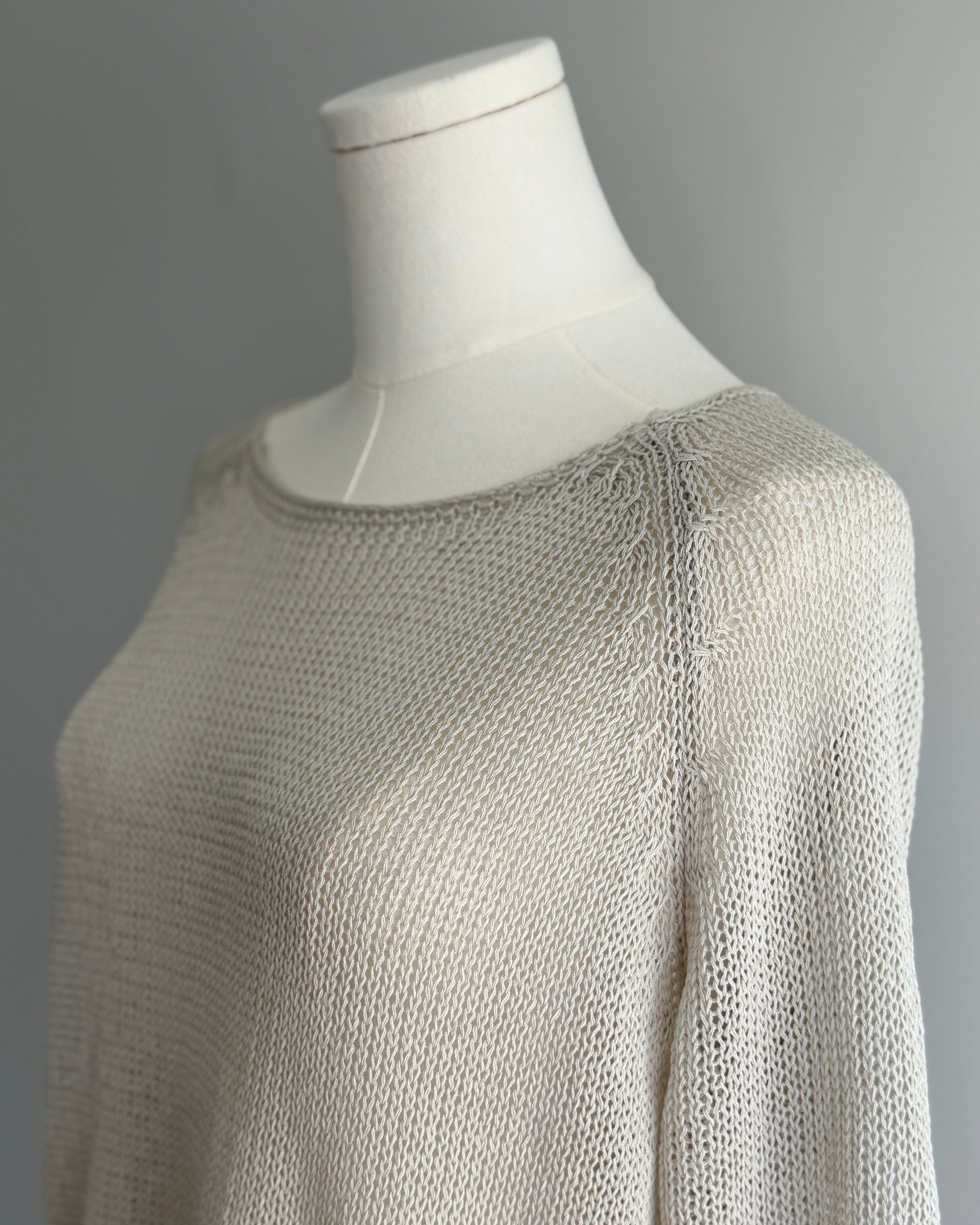 Summer Boat-neck Knit Sweater