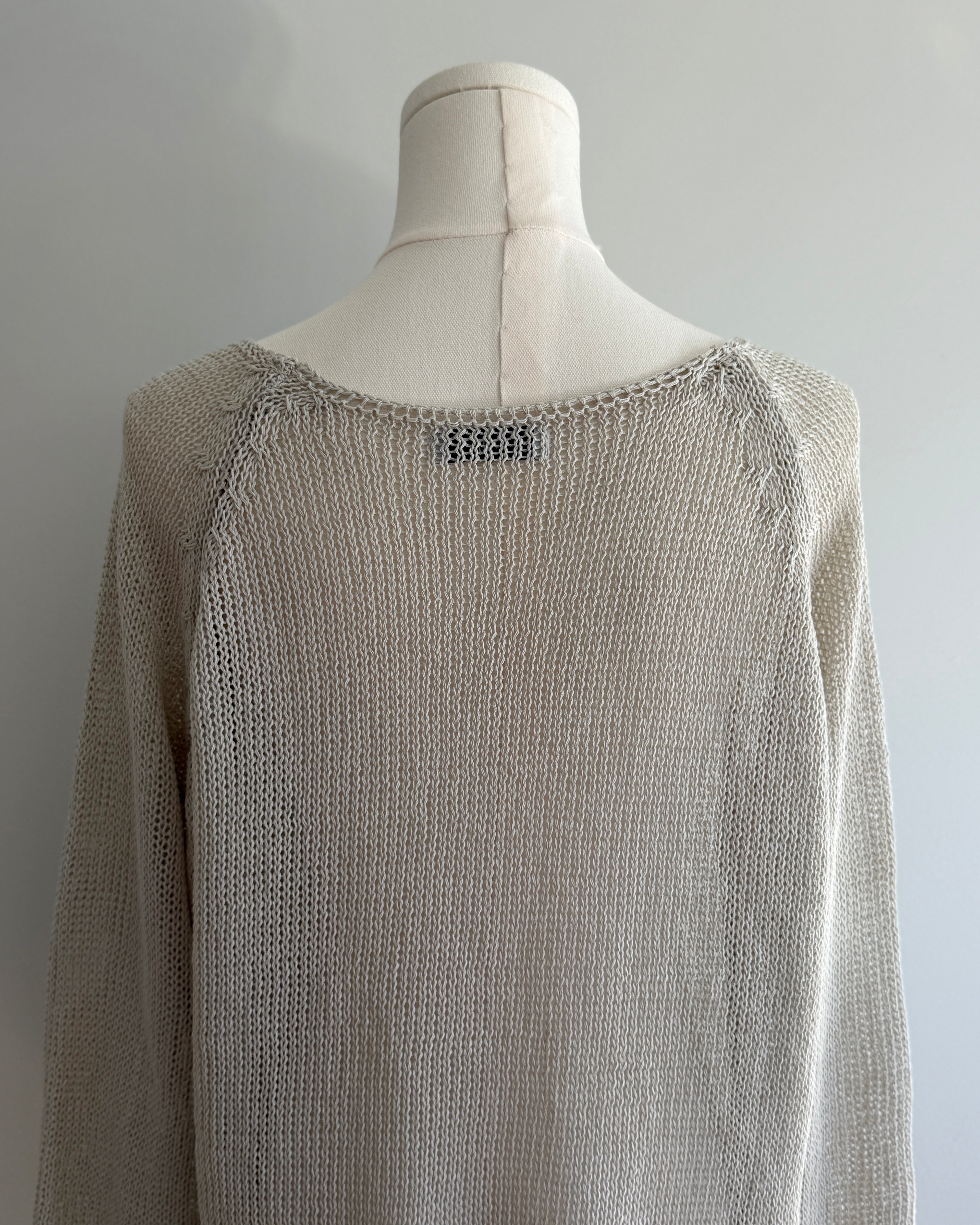 Summer Boat-neck Knit Sweater