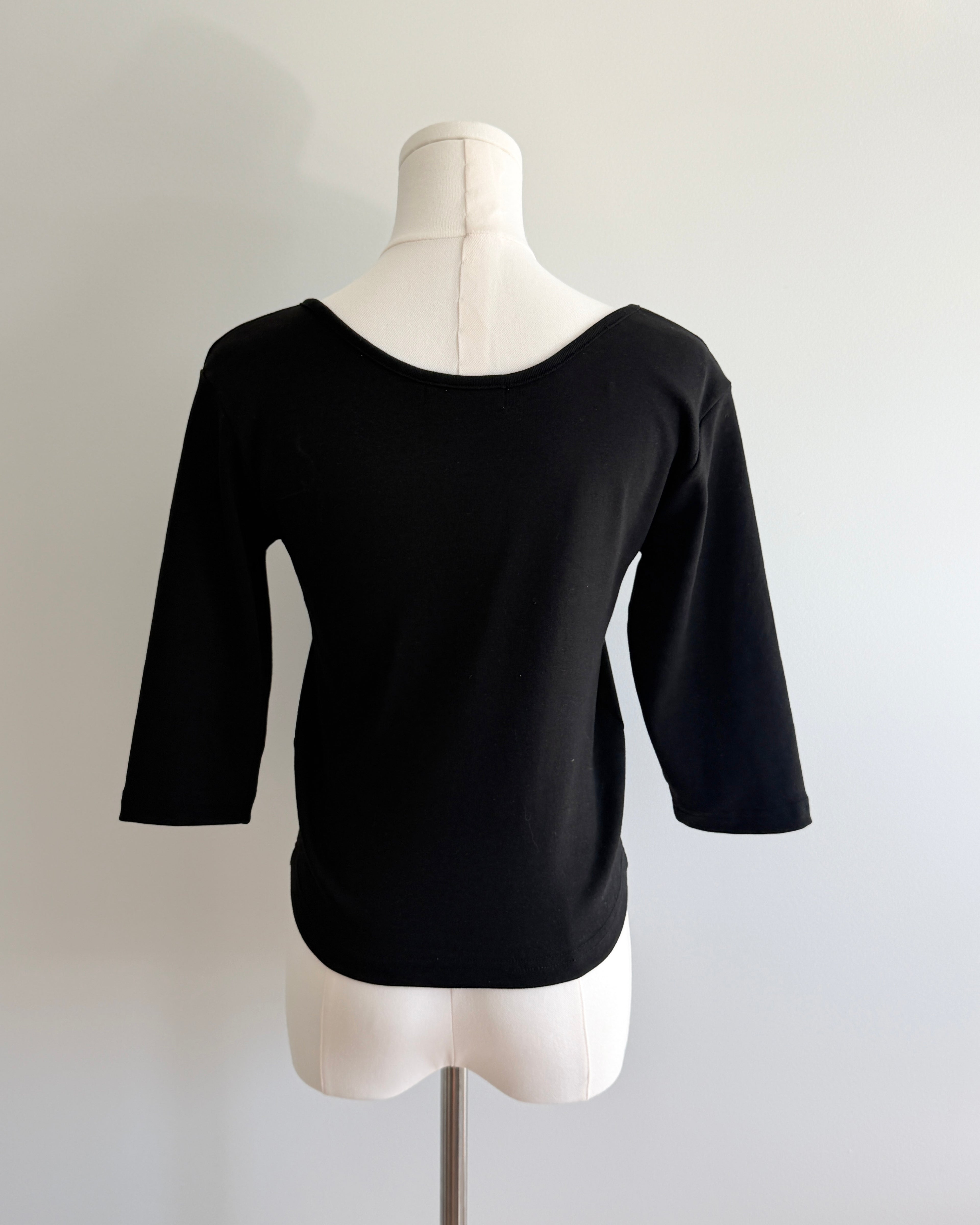 U- neckline T-shirt