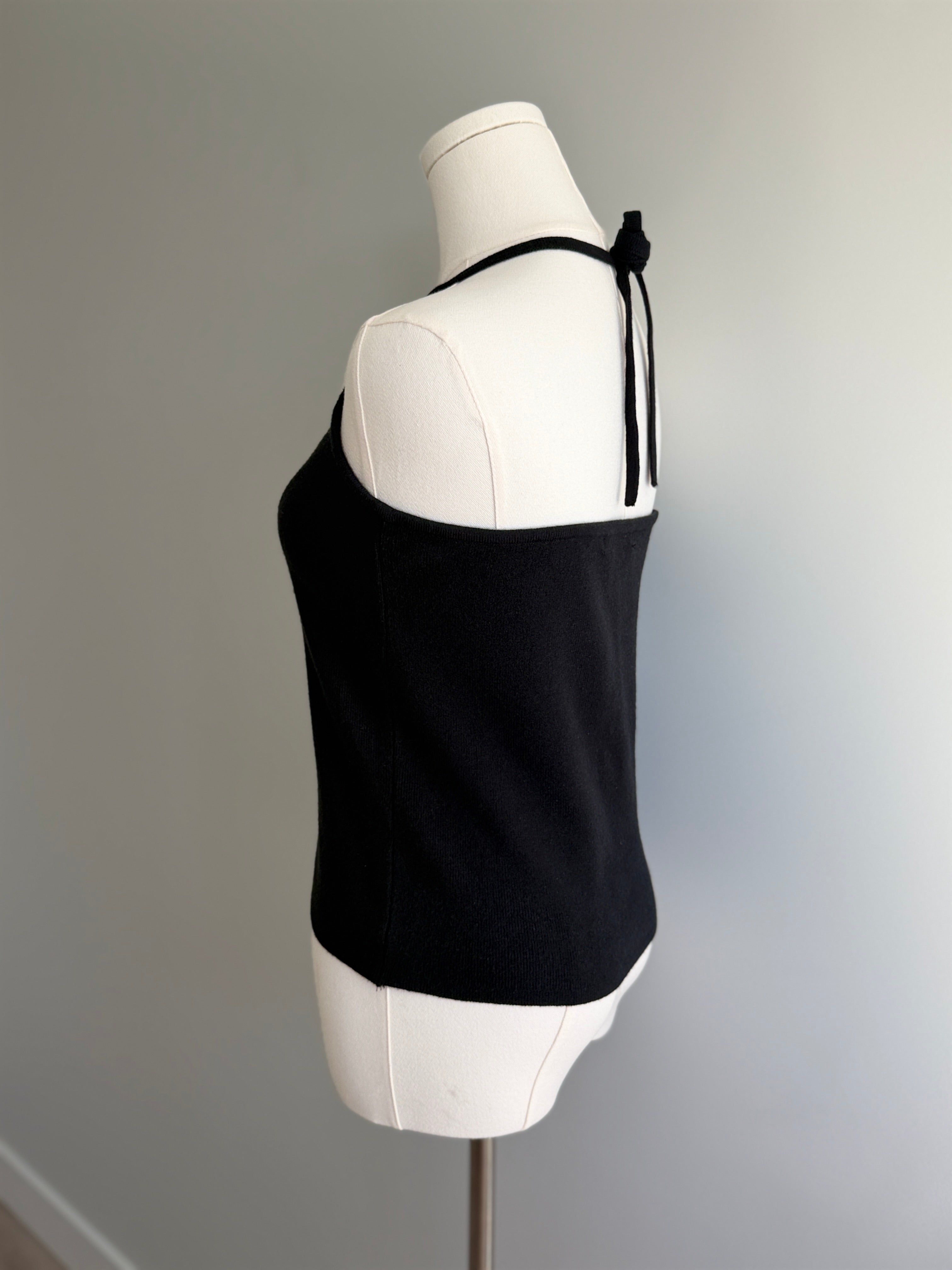 Soft Halter Neck Knit Top