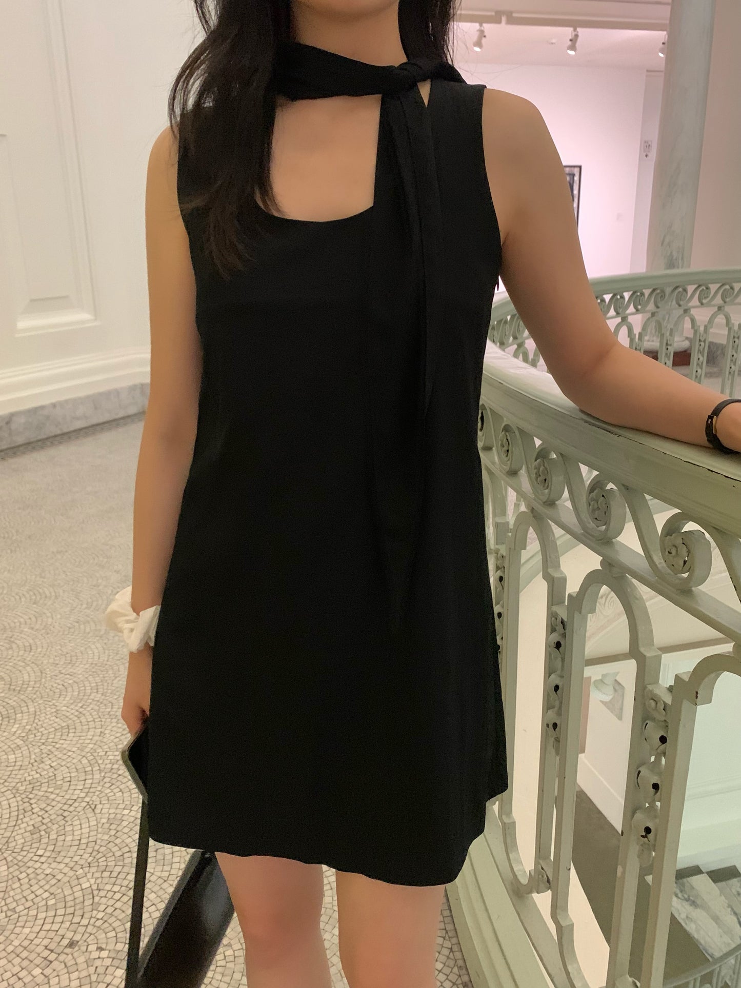 Reversible Tie-Set Dress (Black)