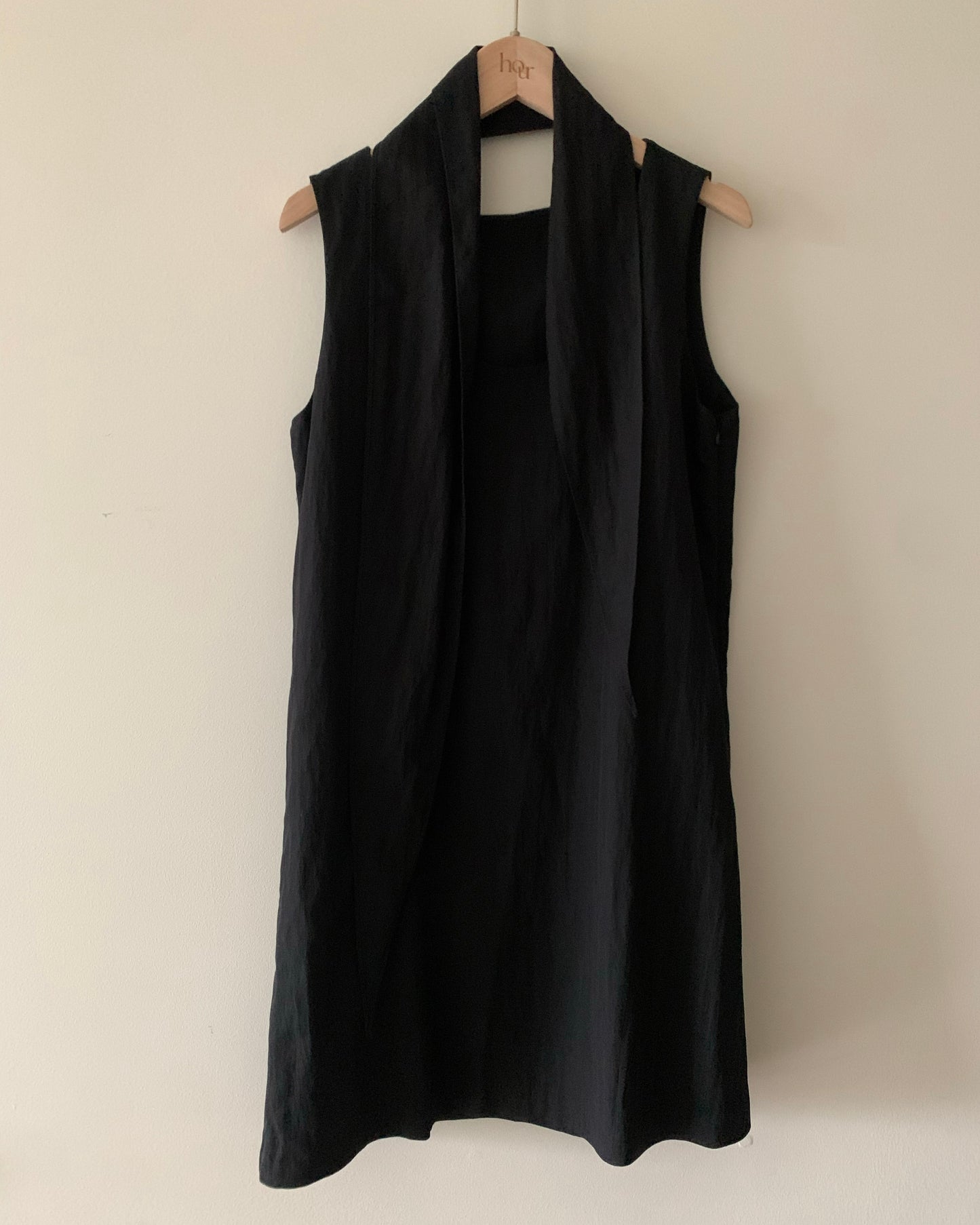 Reversible Tie-Set Dress (Black)