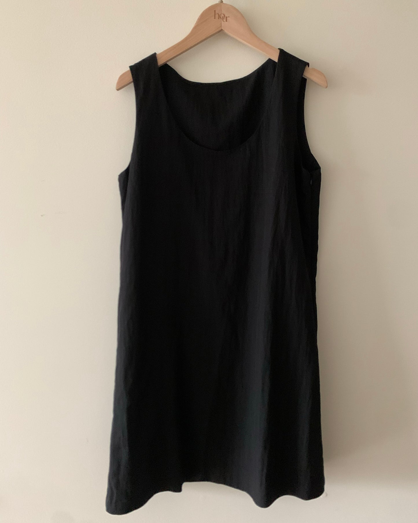 Reversible Tie-Set Dress (Black)