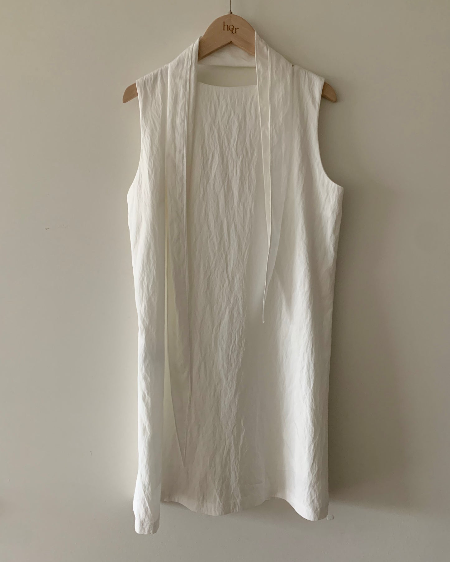 Reversible Tie-Set Dress (White)