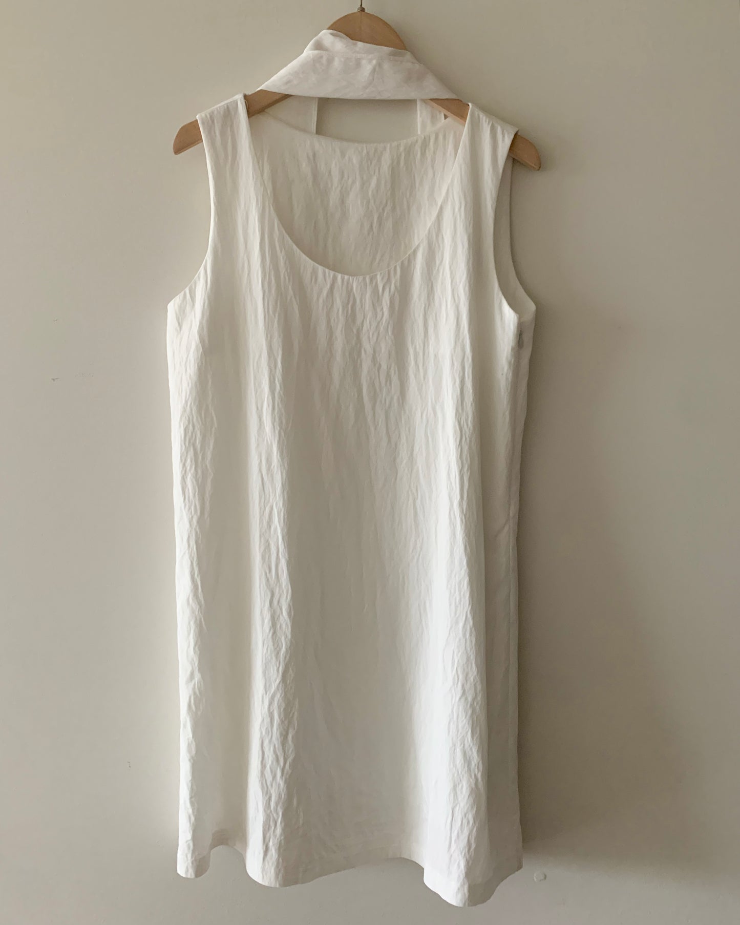 Reversible Tie-Set Dress (White)
