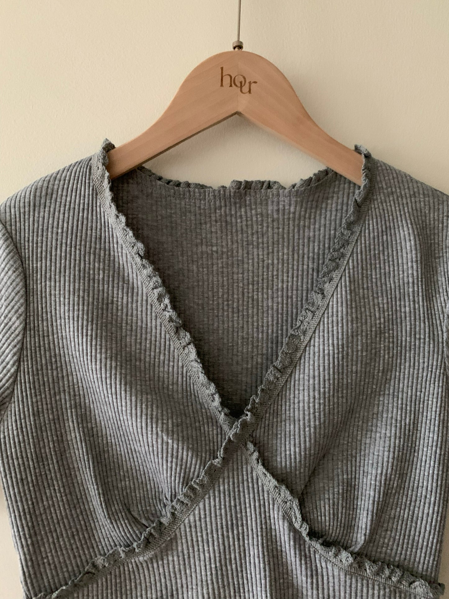 Lace Ribbed Tee (3 colour)