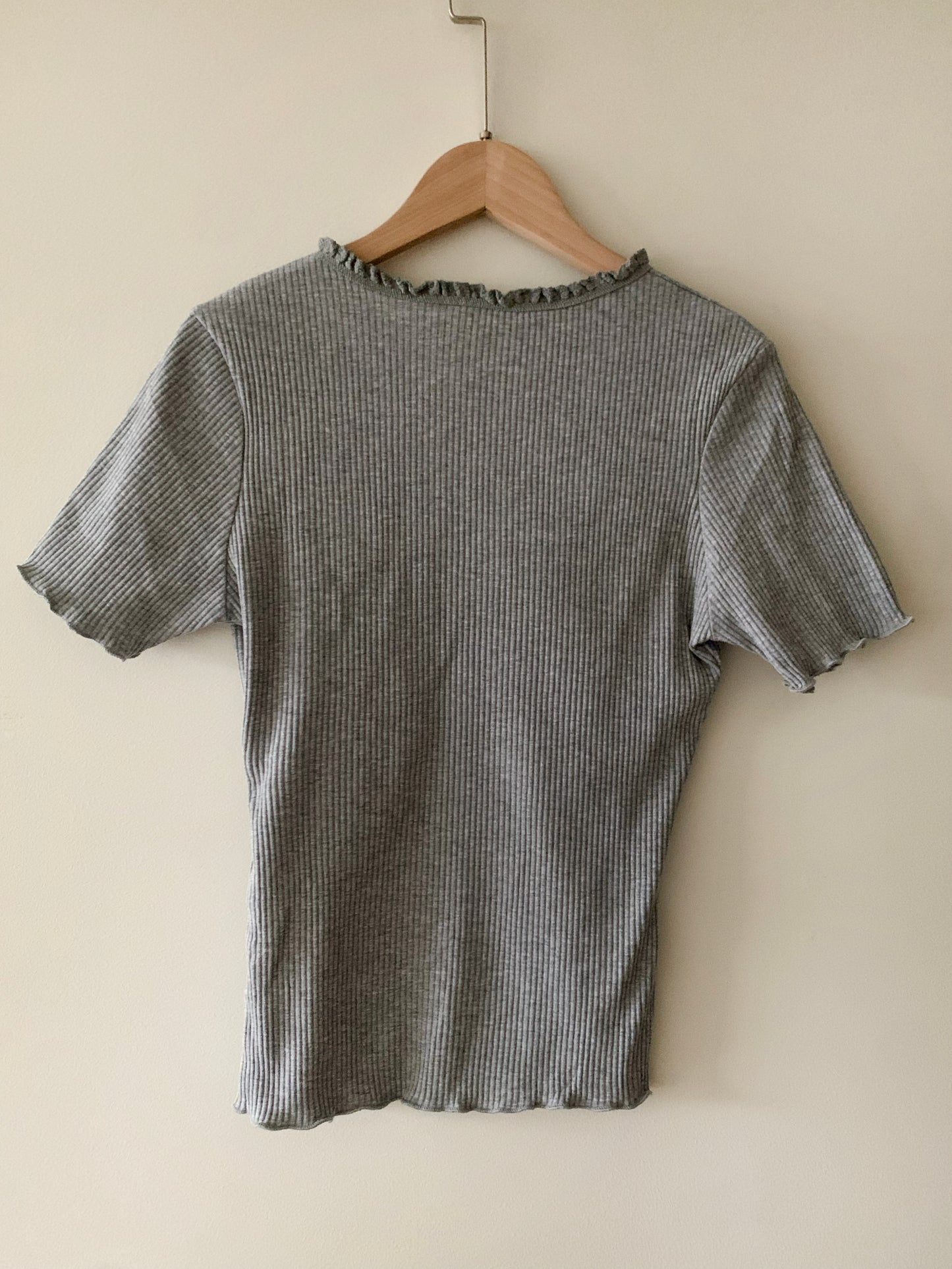 Lace Ribbed Tee (3 colour)