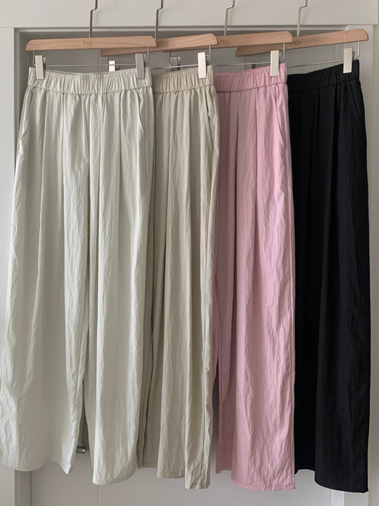Crinkle Band Pants