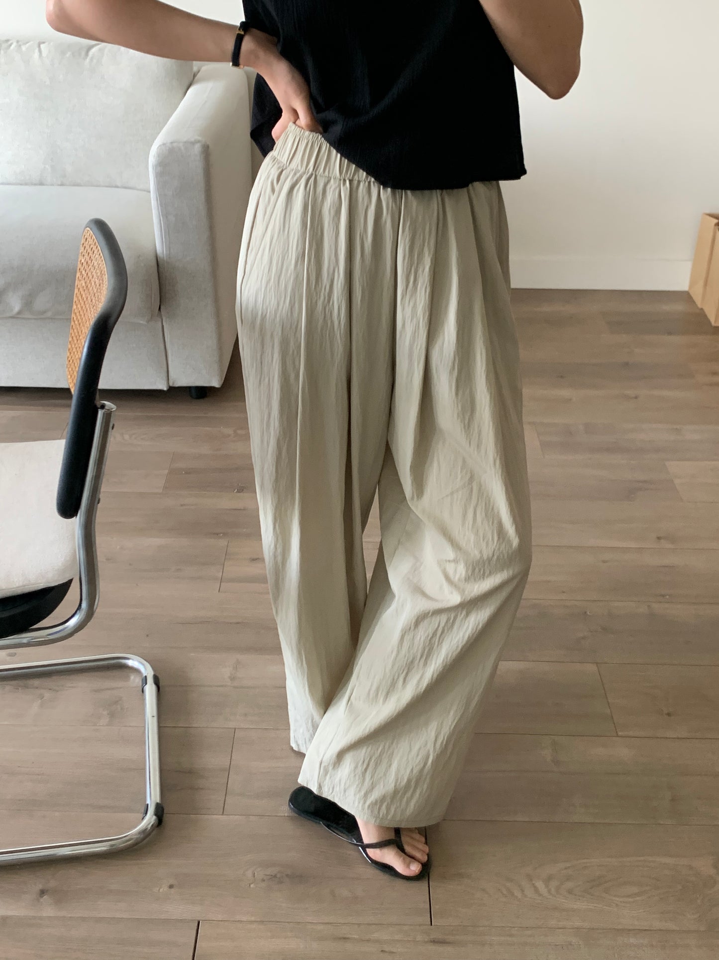 Crinkle Band Pants
