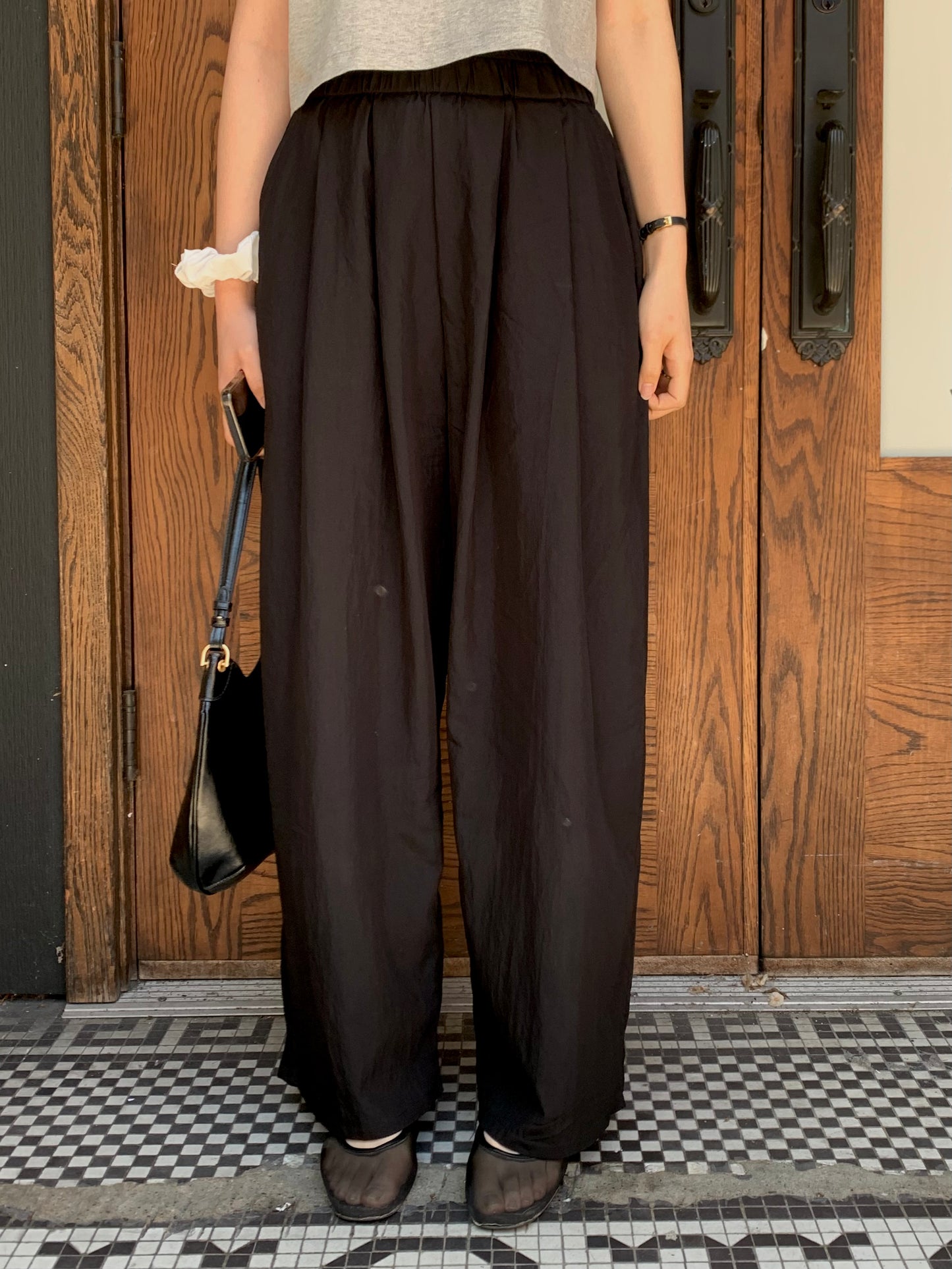 Crinkle Band Pants