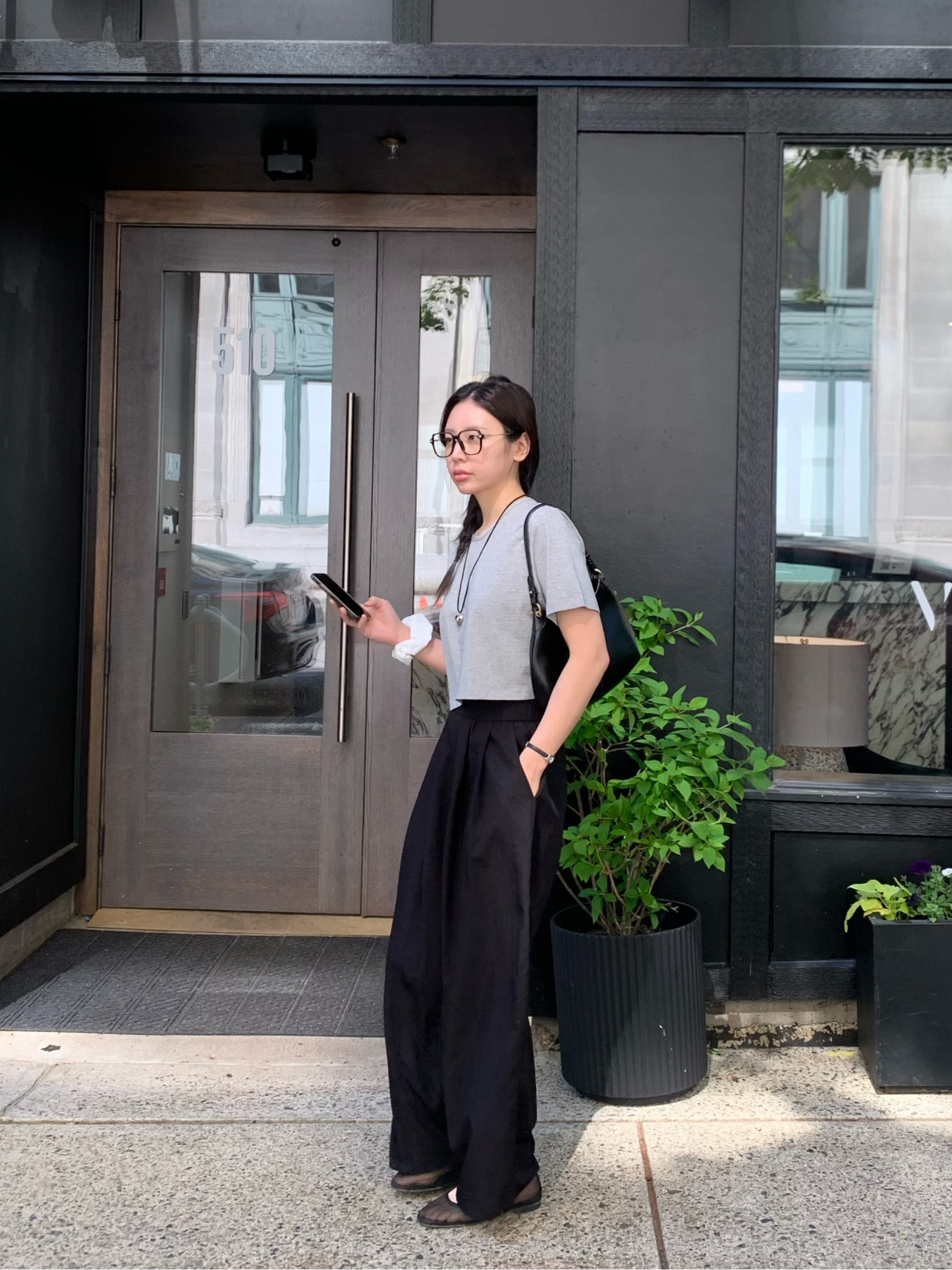 Crinkle Band Pants