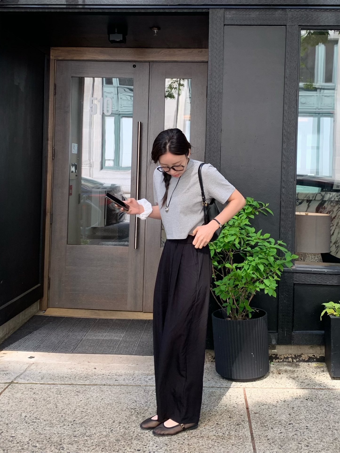 Crinkle Band Pants