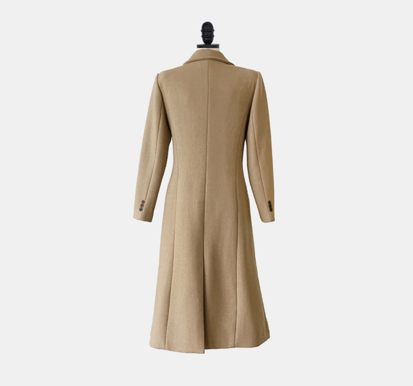 Slim Line Wool Long Coat