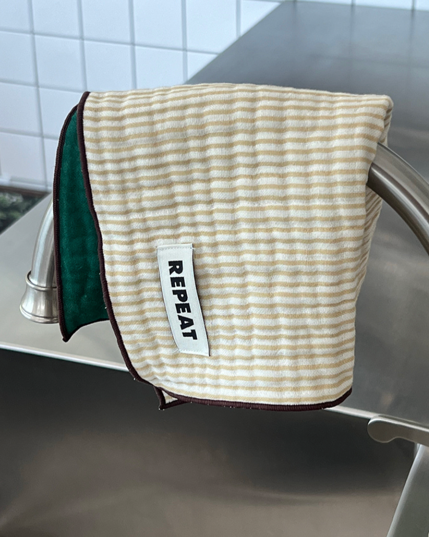 [REPEAT] Stripe Double-sided Kitchen Cloth (set)