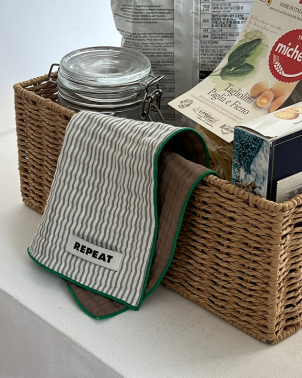 [REPEAT] Stripe Double-sided Kitchen Cloth (set)