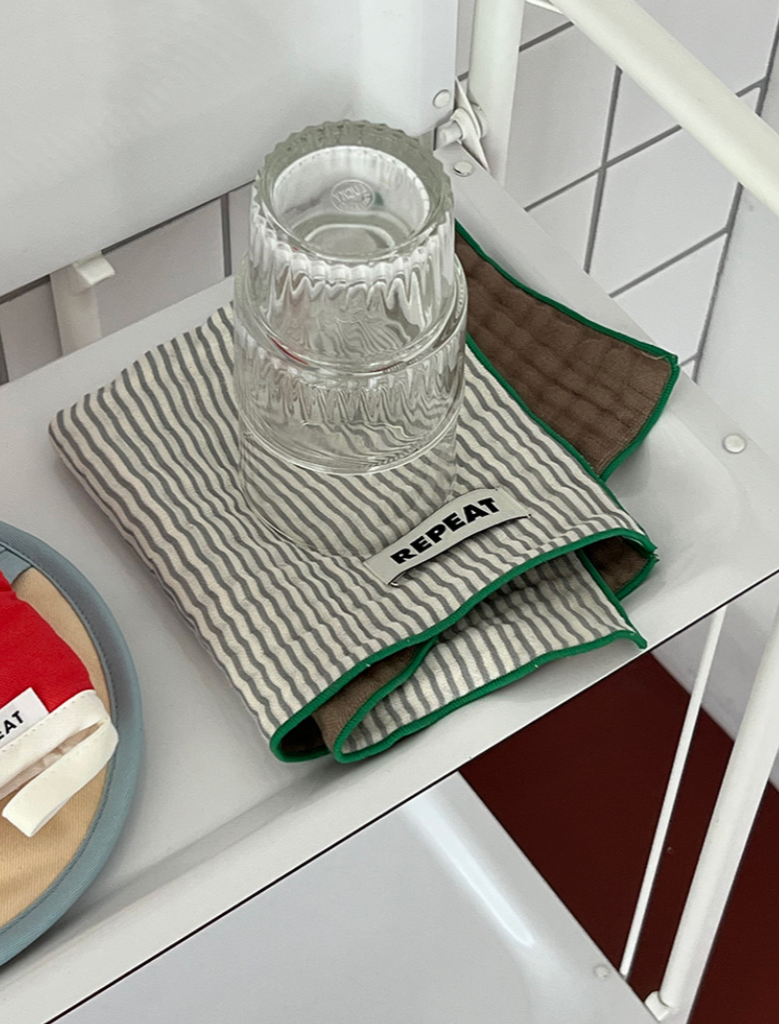 [REPEAT] Stripe Double-sided Kitchen Cloth (set)