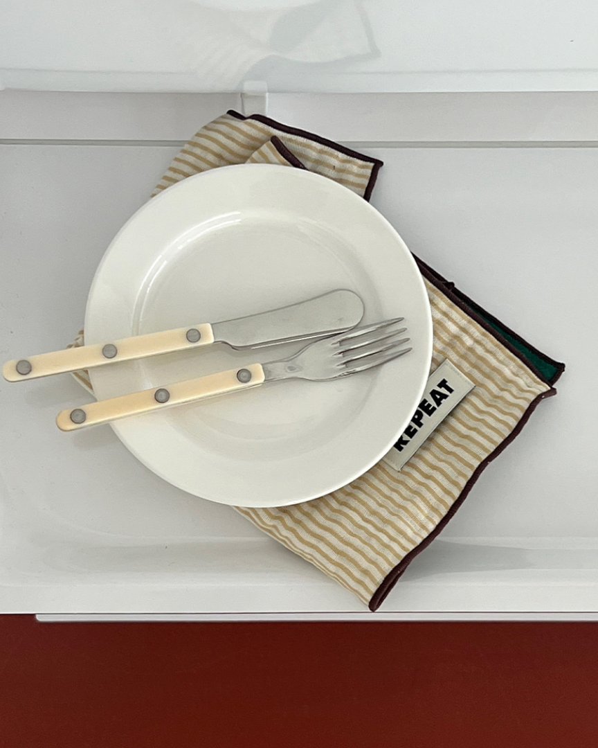 [REPEAT] Stripe Double-sided Kitchen Cloth (set)