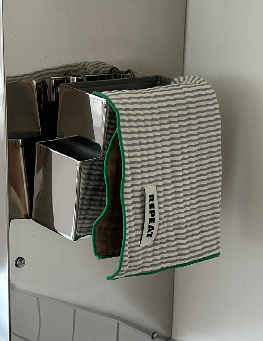 [REPEAT] Stripe Double-sided Kitchen Cloth (set)