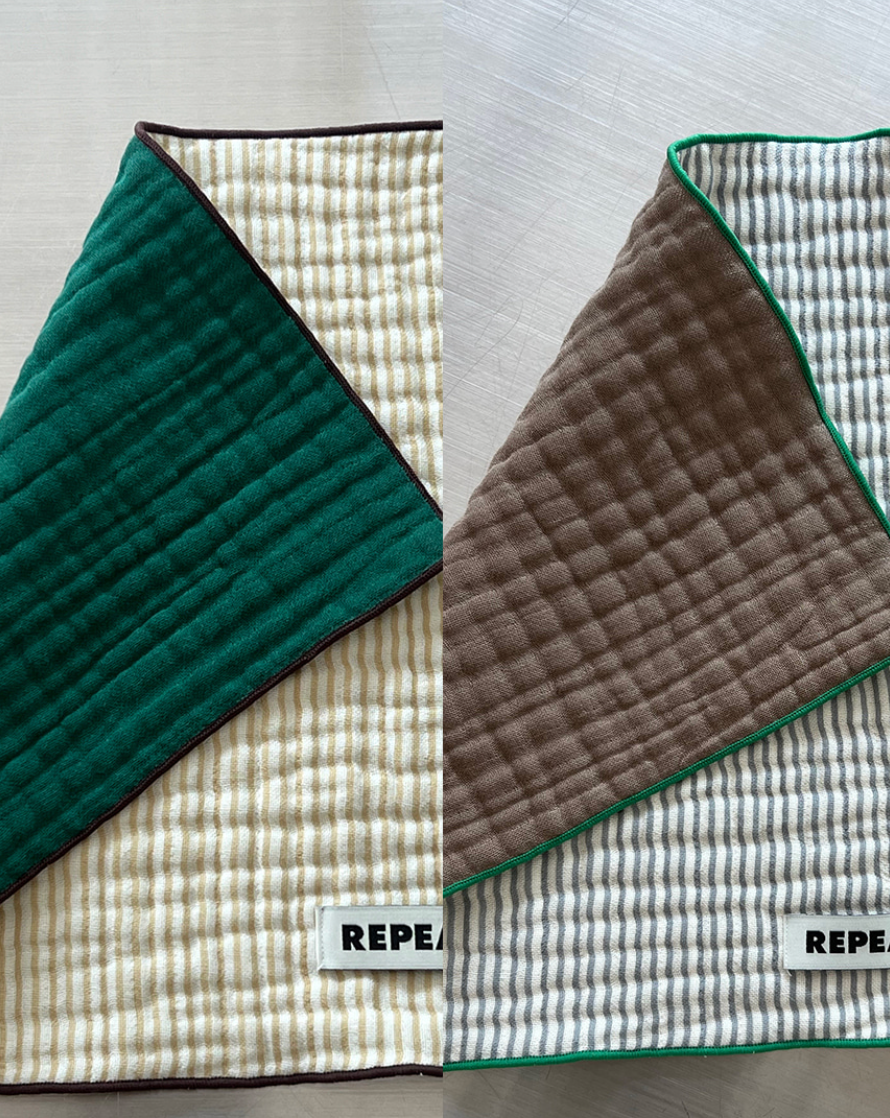 [REPEAT] Stripe Double-sided Kitchen Cloth (set)