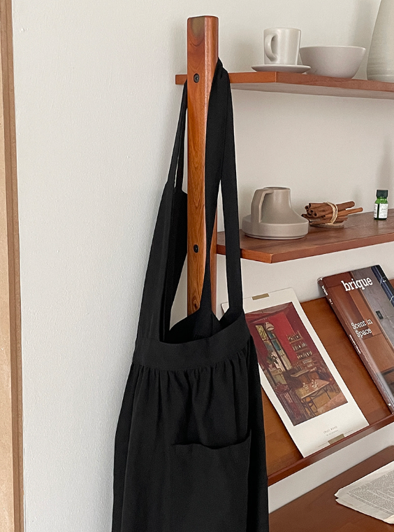 Linen Black Apron
