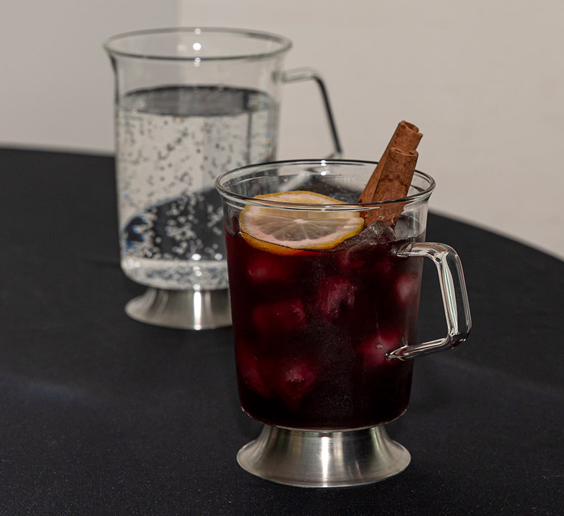 SILVER GLASS MUG 300ML
