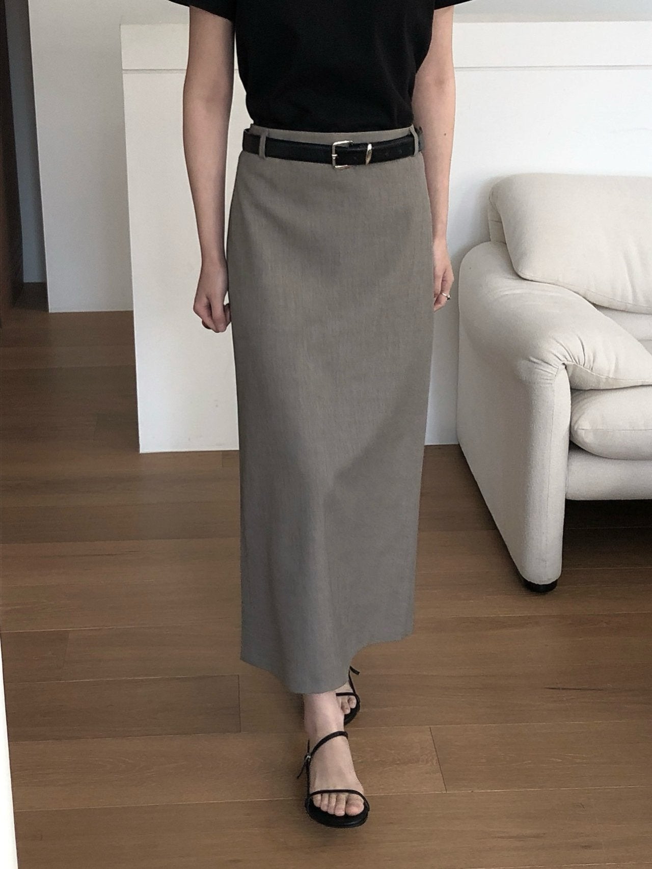 Straight Long Skirt