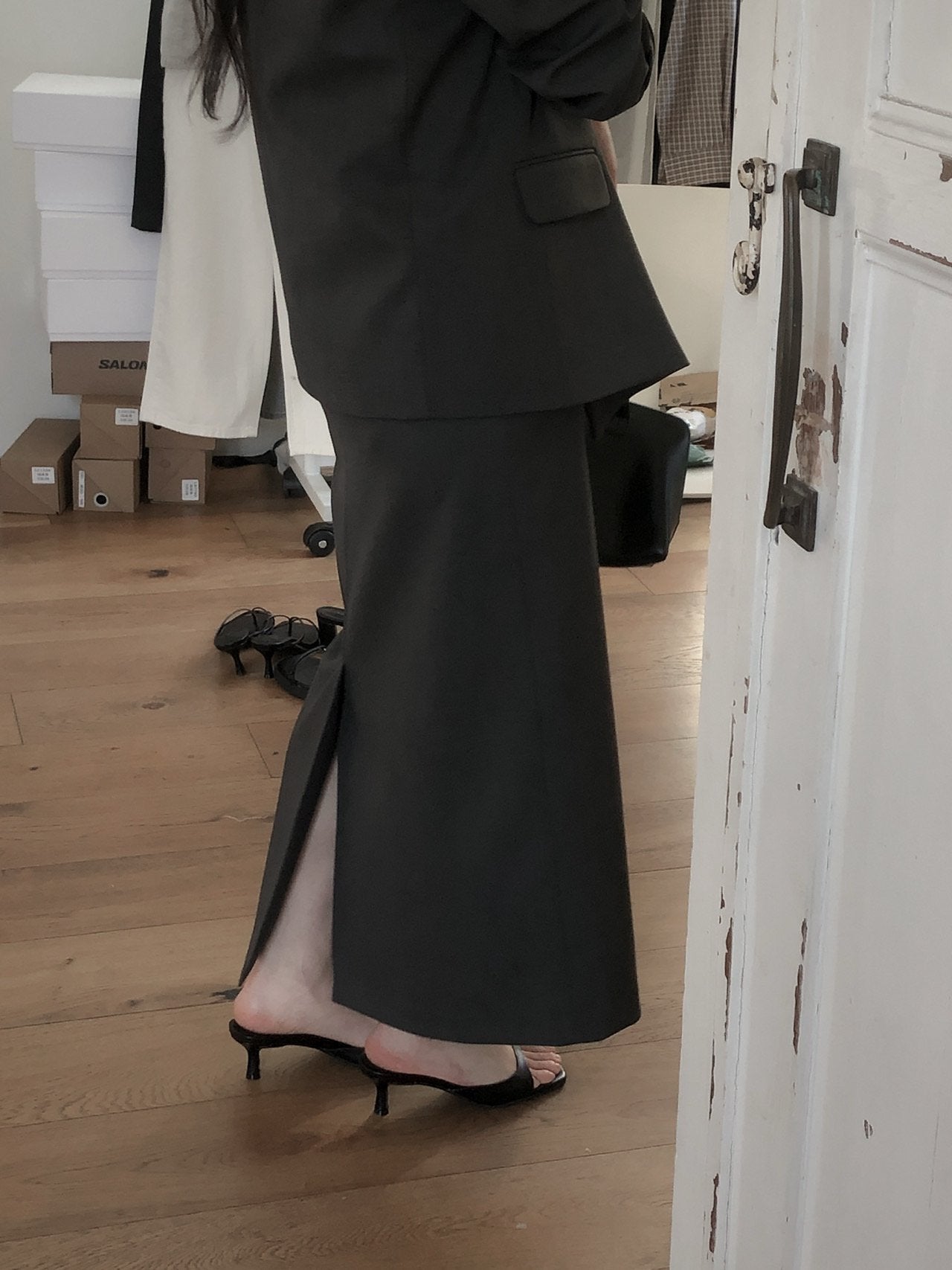 Straight Long Skirt