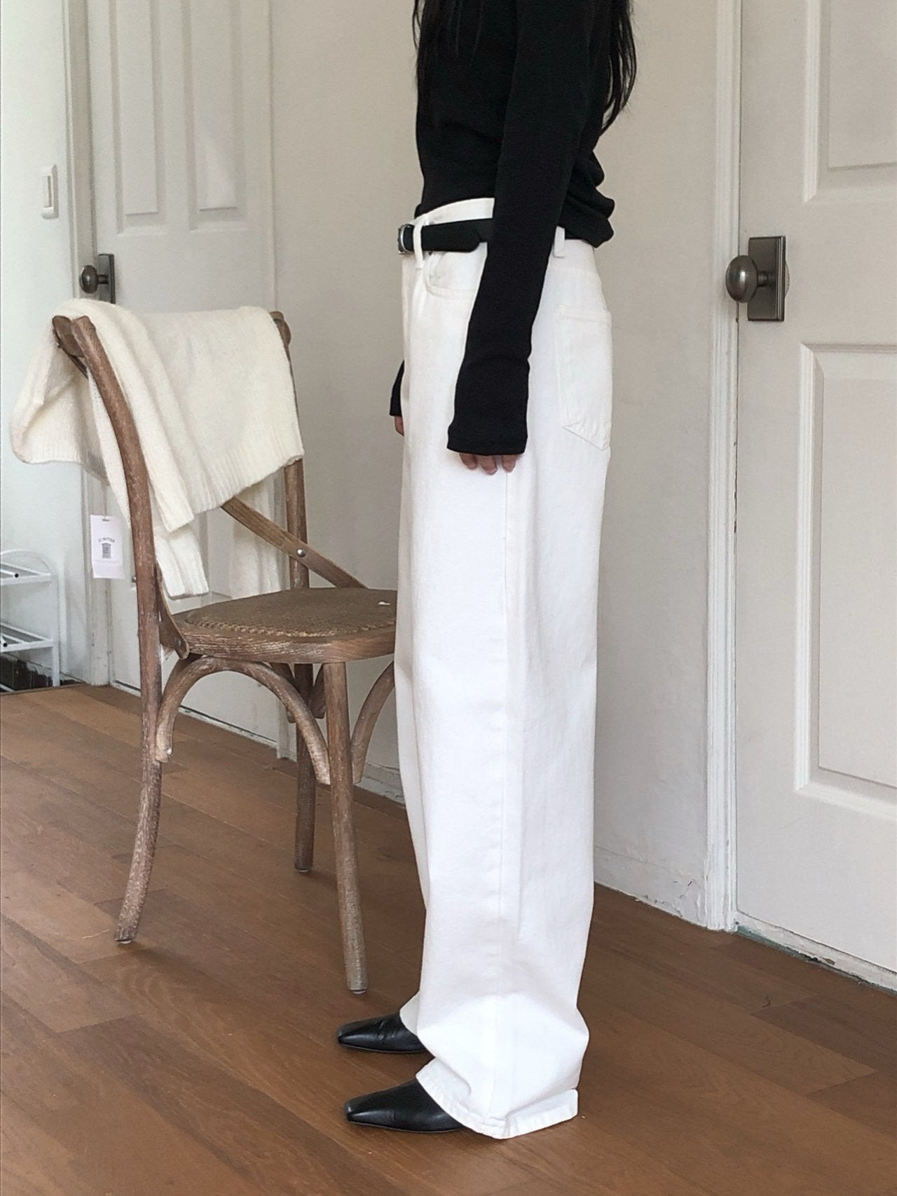 FLEECE-LINED BASIC DENIM