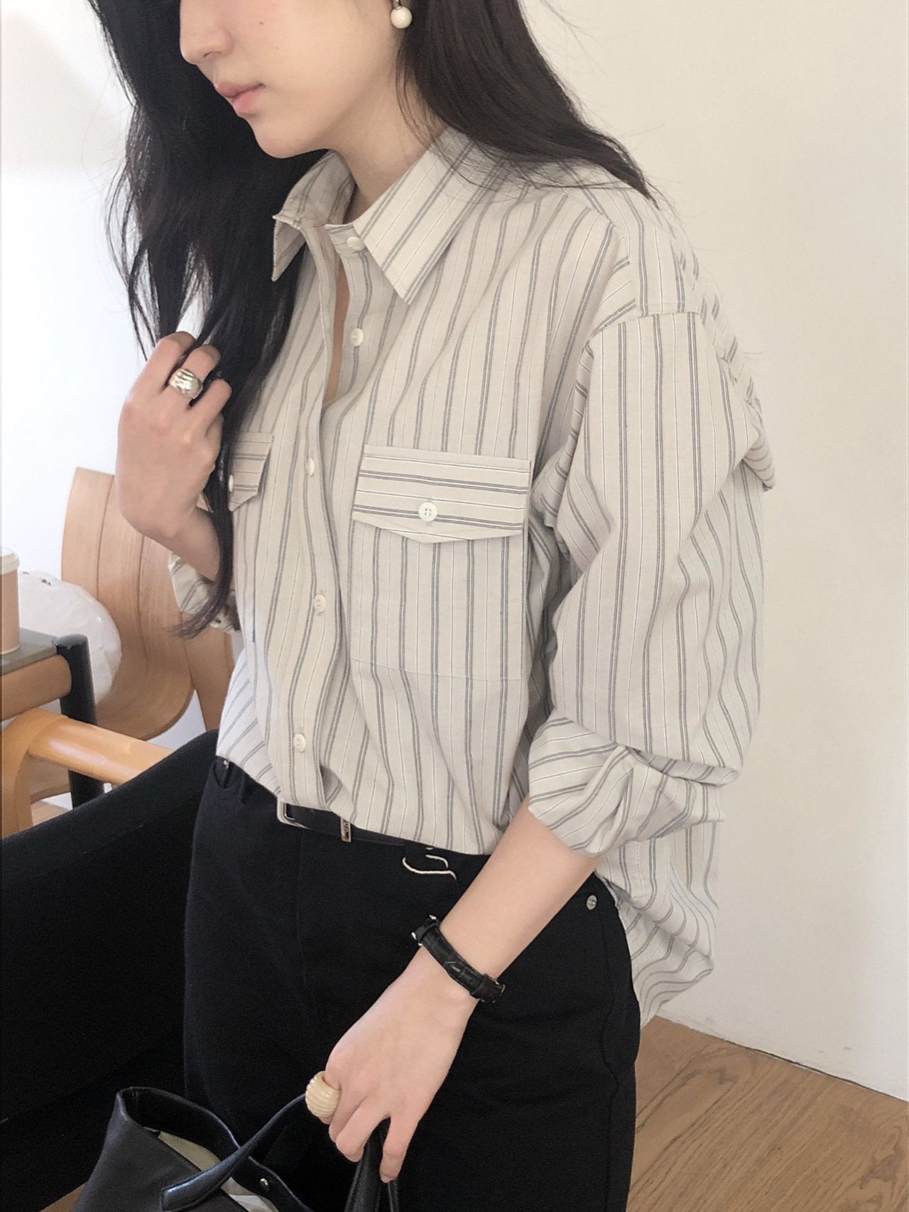 Striped Over-Fit Shirt