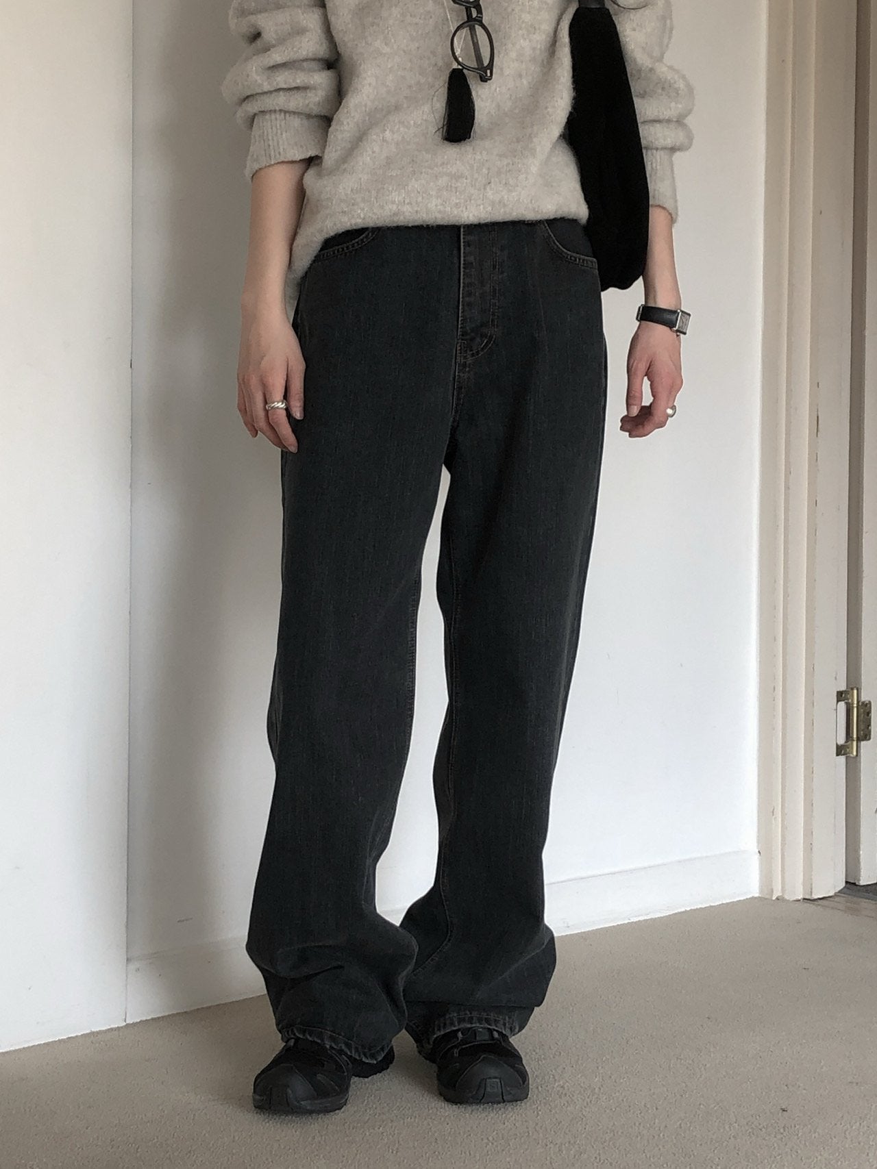FLEECE-LINED VINTAGE DENIM