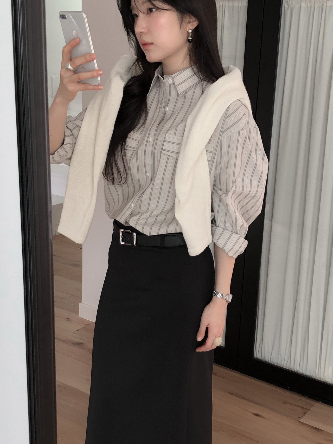 Striped Over-Fit Shirt