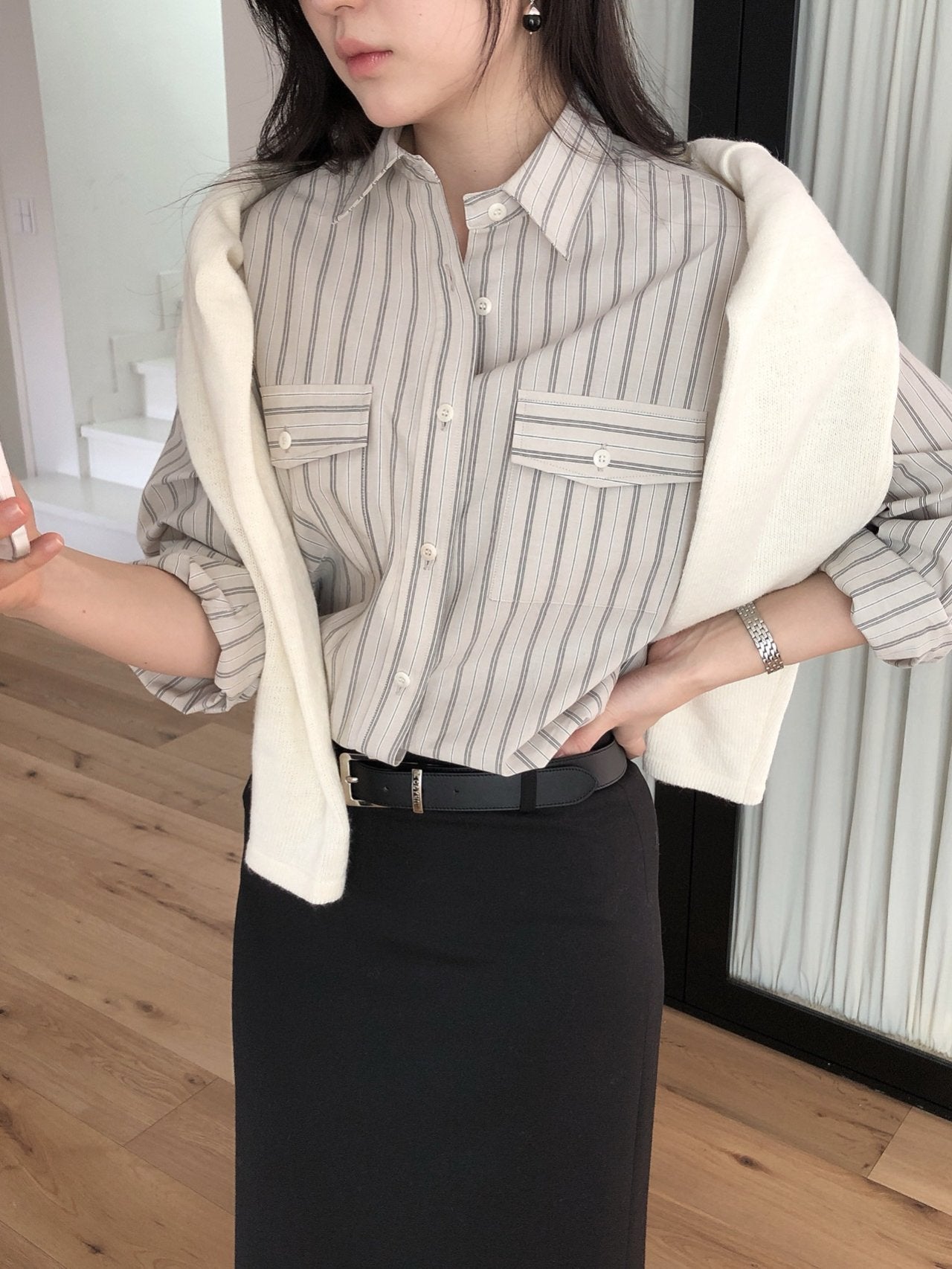 Striped Over-Fit Shirt