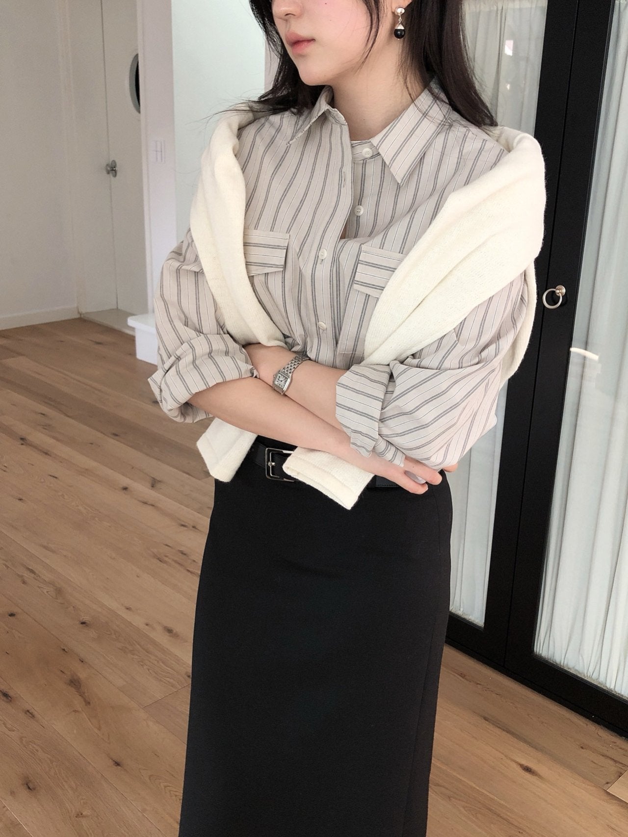 Striped Over-Fit Shirt