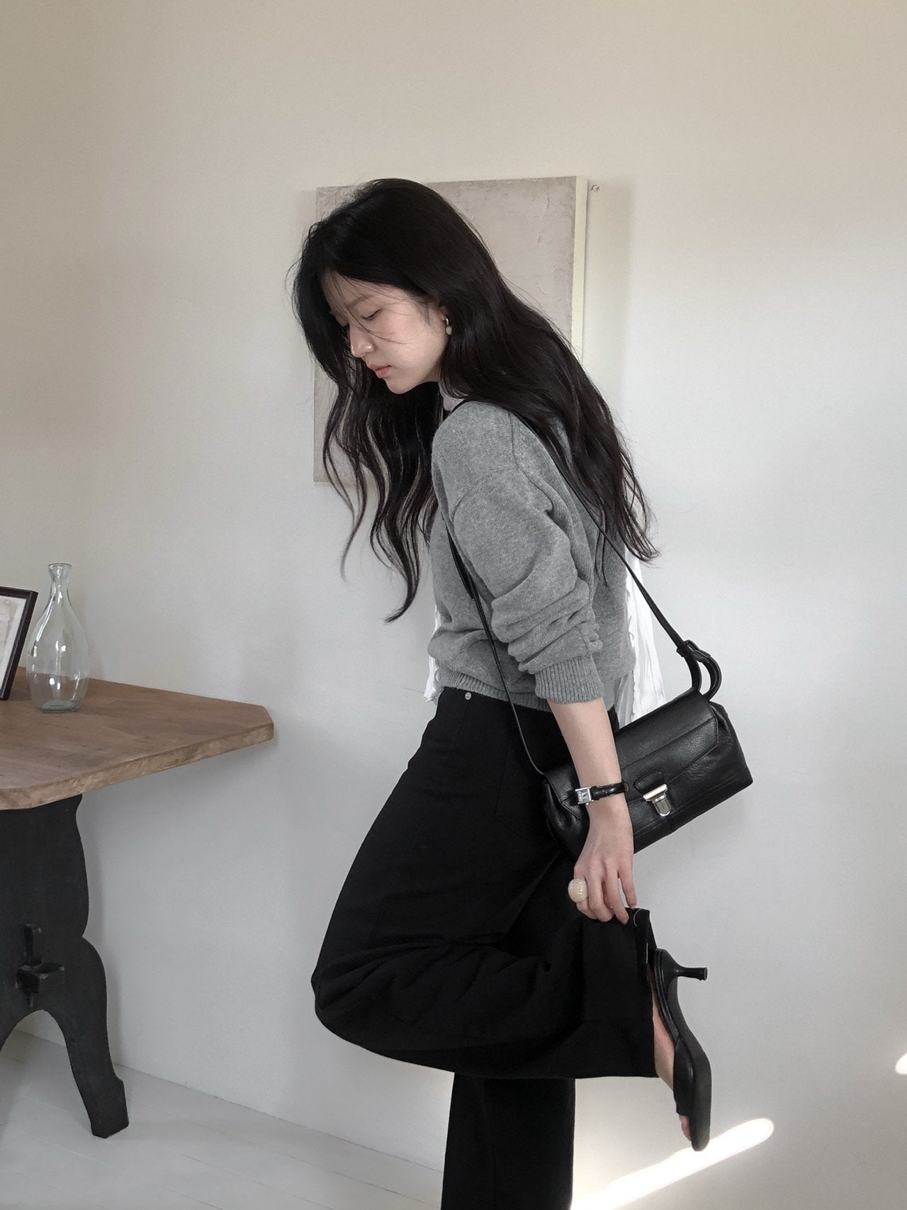 Cashmere V-neckline Knit