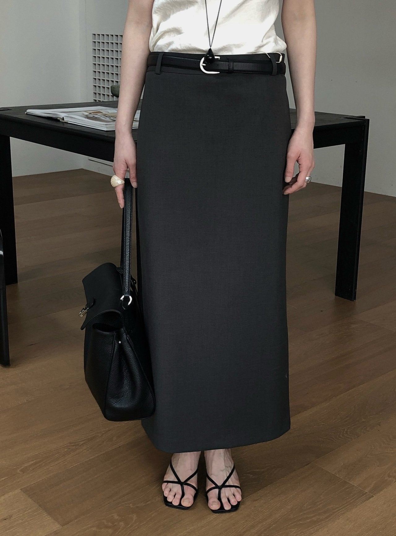 Straight Long Skirt