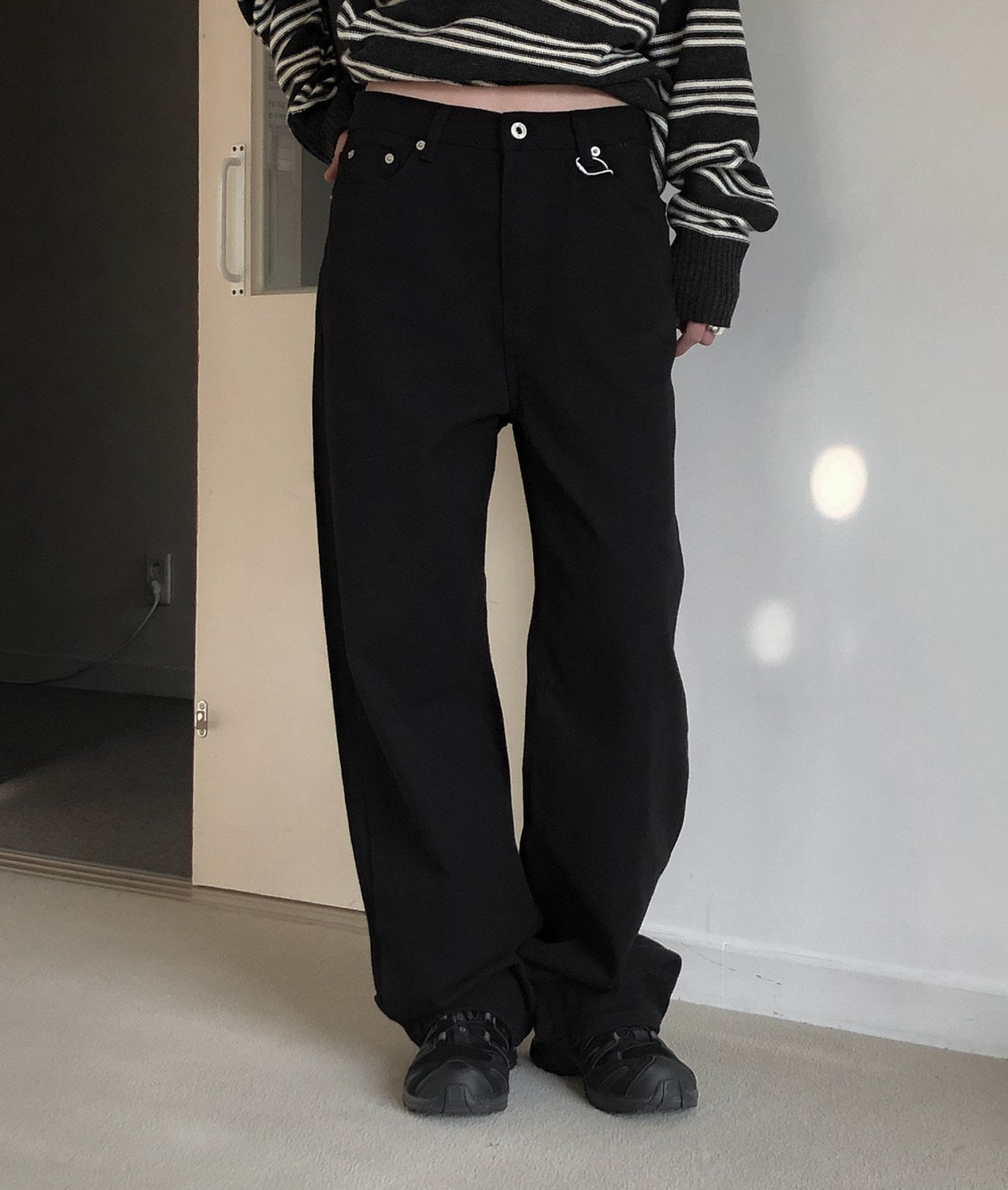 FLEECE-LINED BASIC DENIM